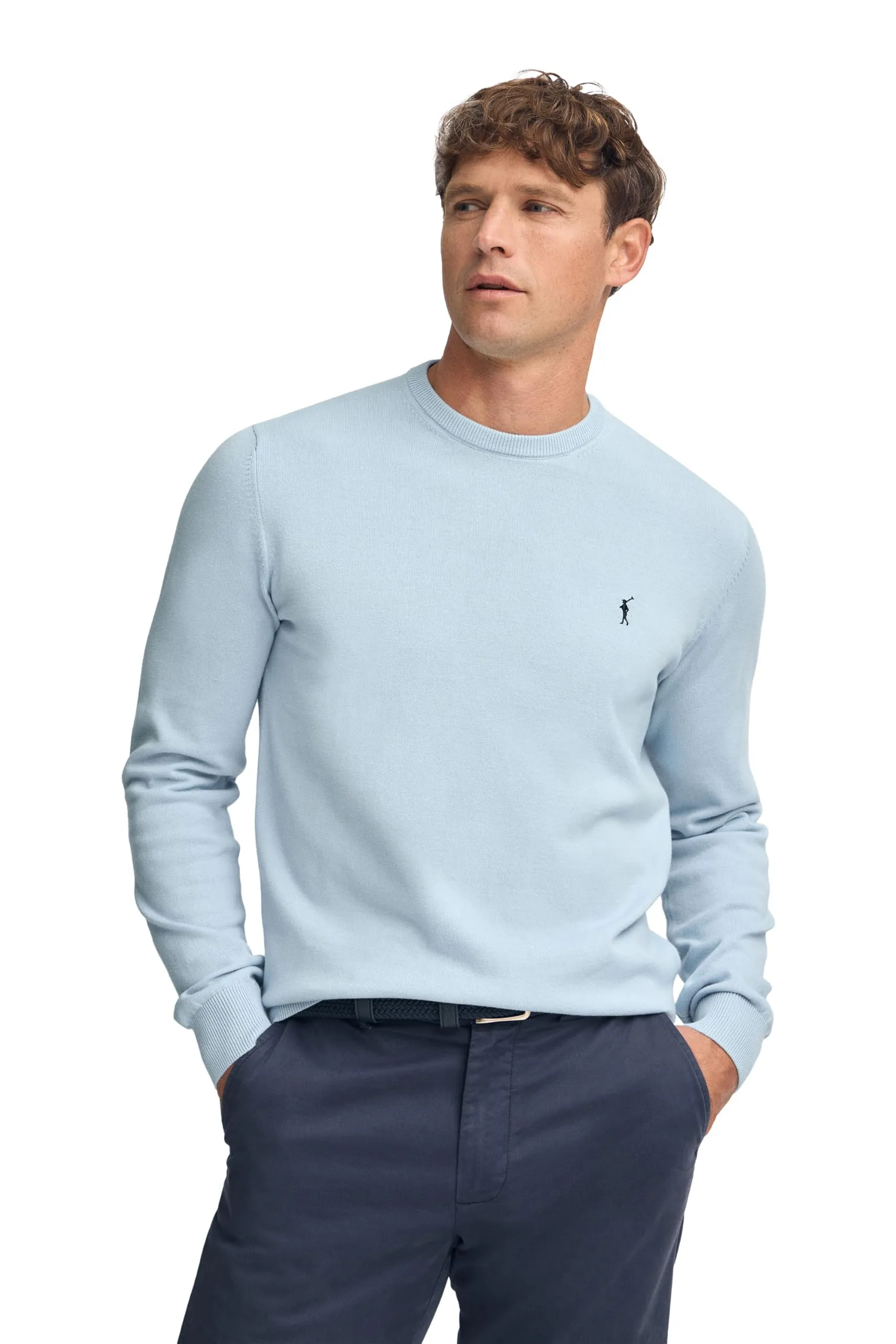 Polo Club Maglione Manica Lunga Uomo Girocollo 100% Cotone - immagine 1