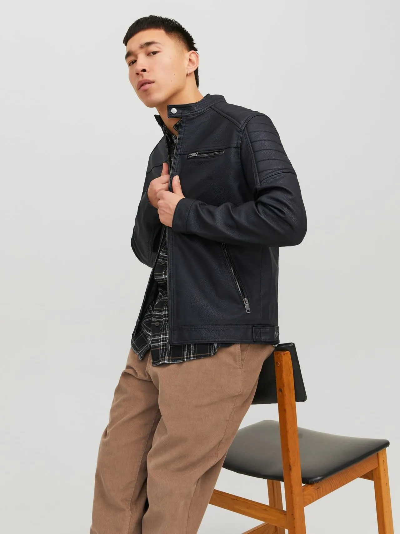 Jack & Jones Giacca in Finta Pelle Scamosciata - immagine 7