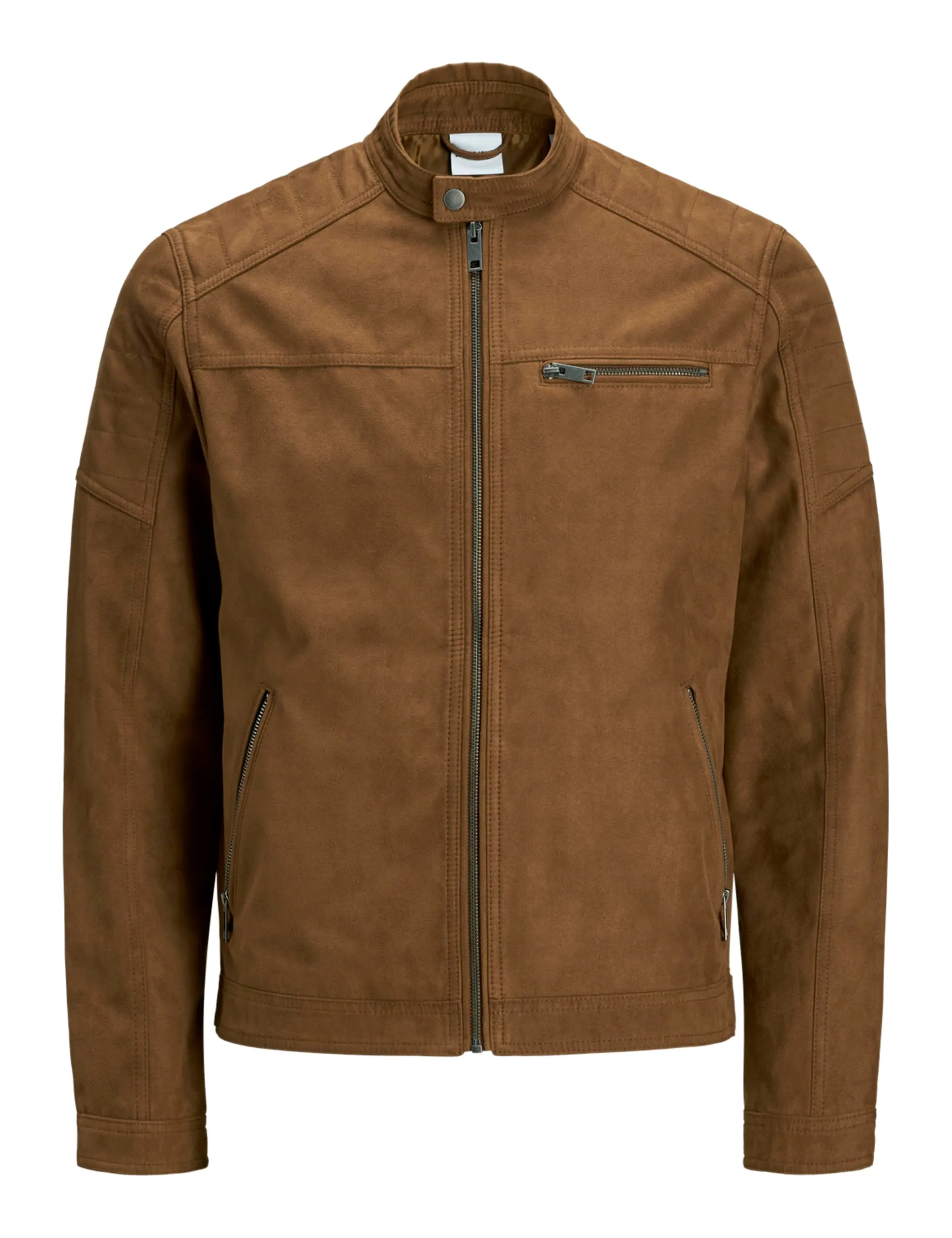 Jack & Jones Giacca in Finta Pelle Scamosciata Cognac XXL - immagine 1