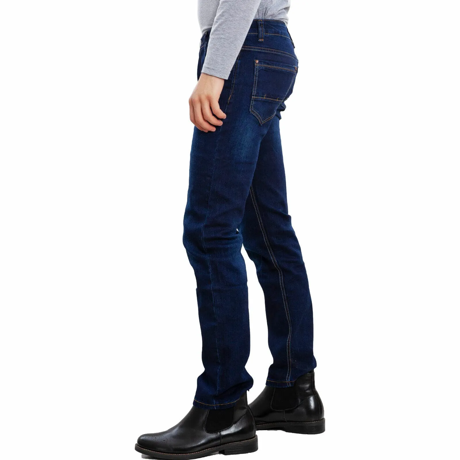 Toocool Jeans Uomo Regular Fit Denim LE-2487, Blu, 52 - immagine 3