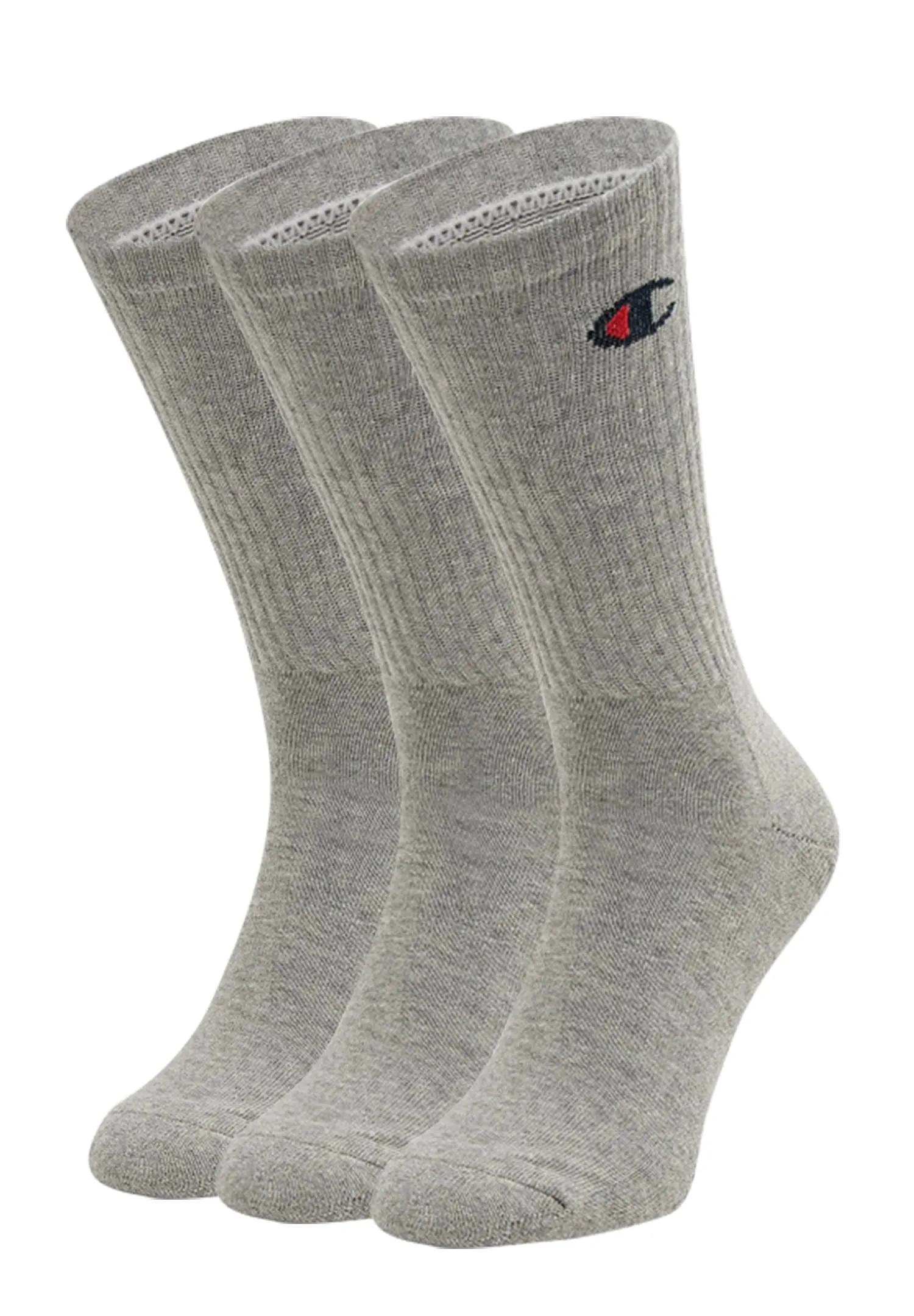 Champion Core 3PP Crew Calzini, Unisex Adulto, Grigio Melange Chiaro, 35-38 EU - immagine 1
