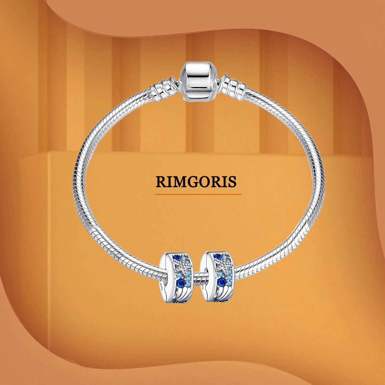 Rimgoris Argento 925 Charm Conchiglia e Stella Marina per Bracciali e Collane, Set da 2 pezzi - immagine 3