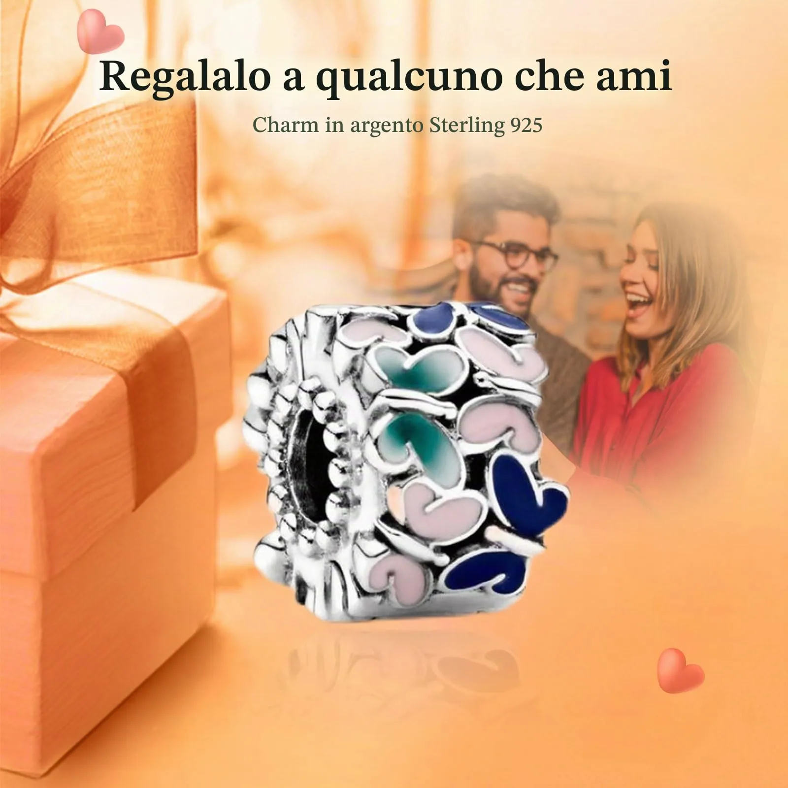 Rimgoris Argento 925 Charm Farfalla per Bracciali e Collane, Confezione da 2 - immagine 2