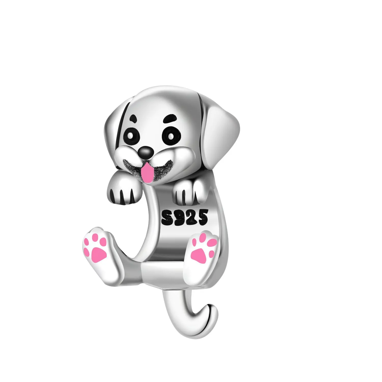 PANPOKI Charms Animali in Argento 925 - Panda, Cane, Gatto, Elefante, Farfalla, Libellula - immagine 2