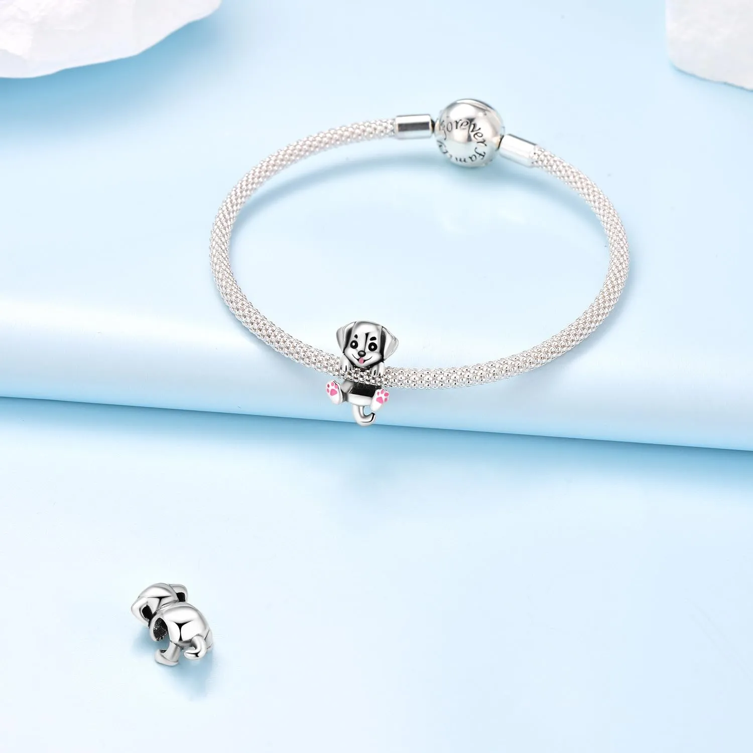 PANPOKI Charms Animali in Argento 925 - Panda, Cane, Gatto, Elefante, Farfalla, Libellula - immagine 3
