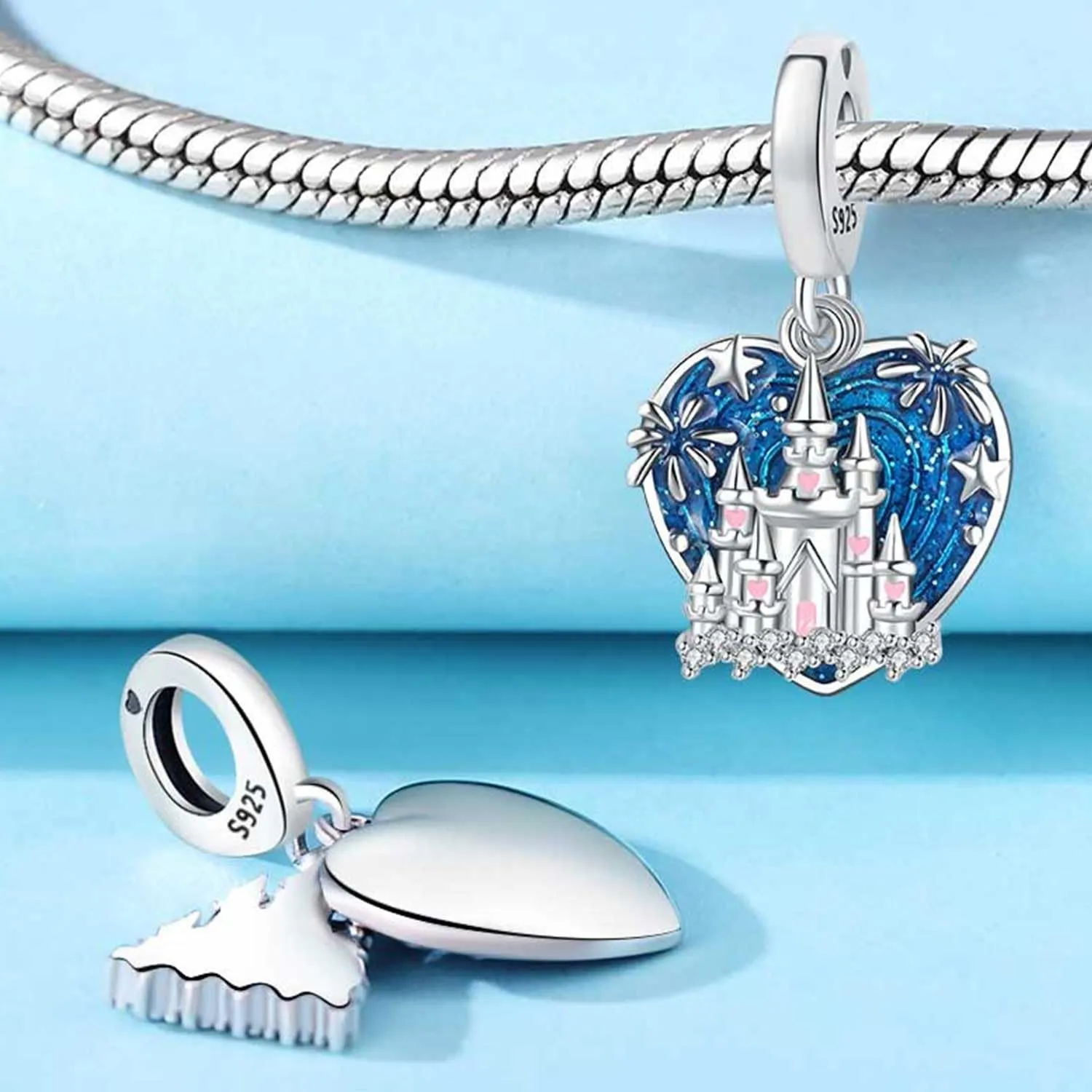 PANPOKI Charms Animali in Argento 925 - Panda, Cane, Gatto, Elefante, Farfalla, Libellula - immagine 3