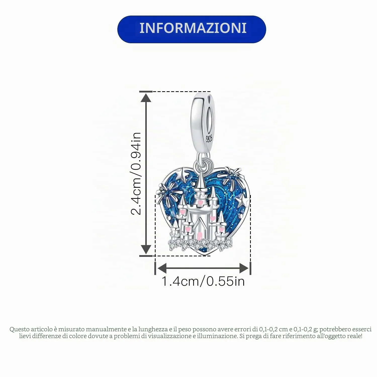 PANPOKI Charms Animali in Argento 925 - Panda, Cane, Gatto, Elefante, Farfalla, Libellula - immagine 4