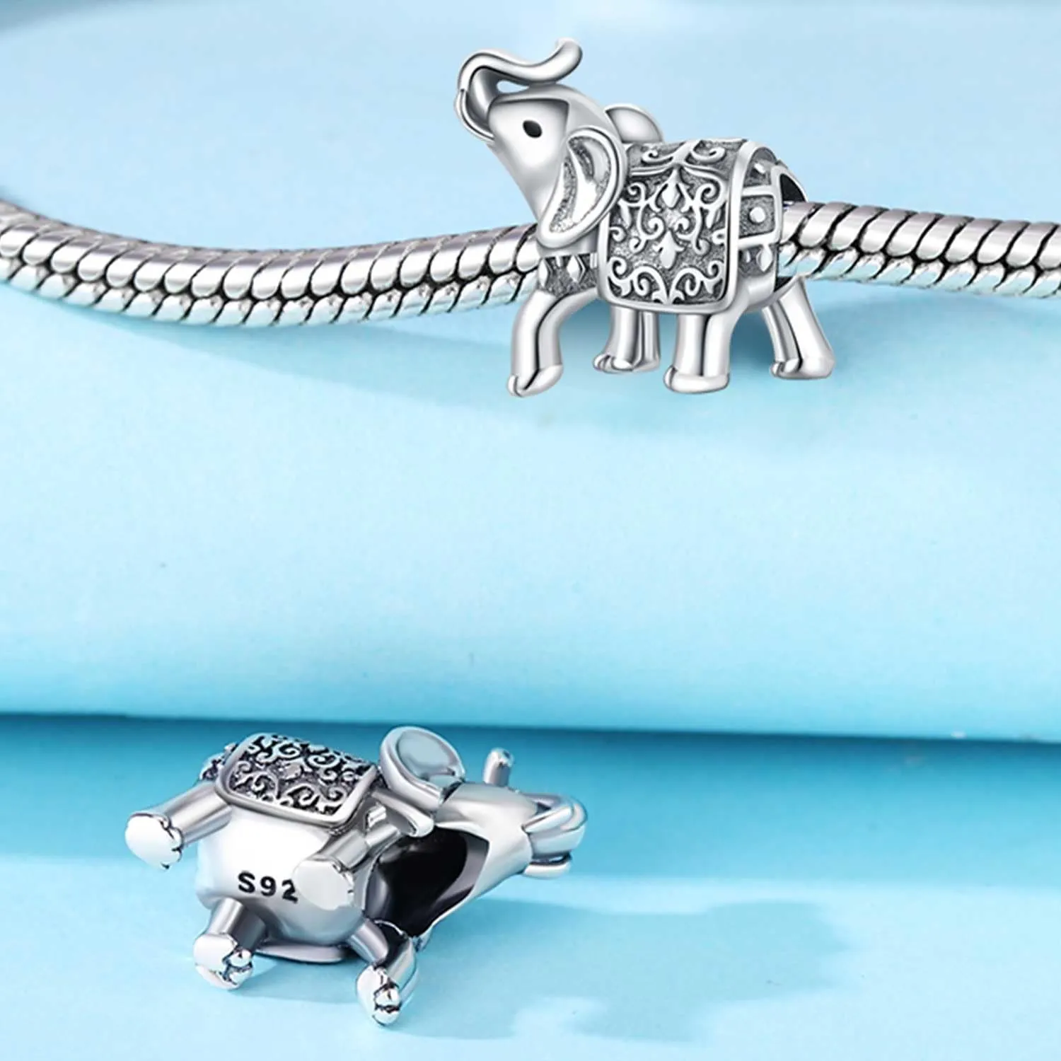 PANPOKI Charms Animali in Argento 925 - Panda, Cane, Gatto, Elefante, Farfalla, Libellula Ciondoli Compatibili con Pando per Bracciali e Collane - immagine 4