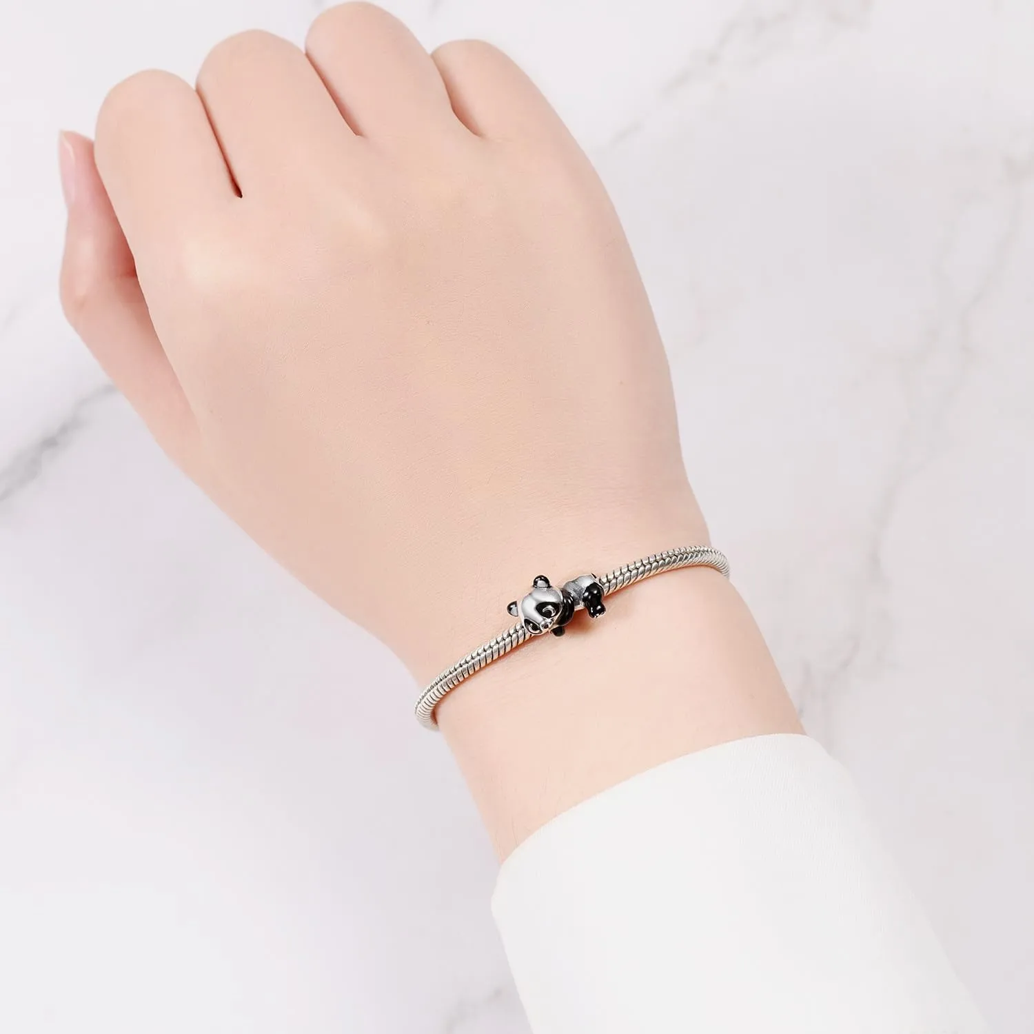 PANPOKI Charms Animali in Argento 925 - Panda, Cane, Gatto, Elefante, Farfalla, Libellula - immagine 5