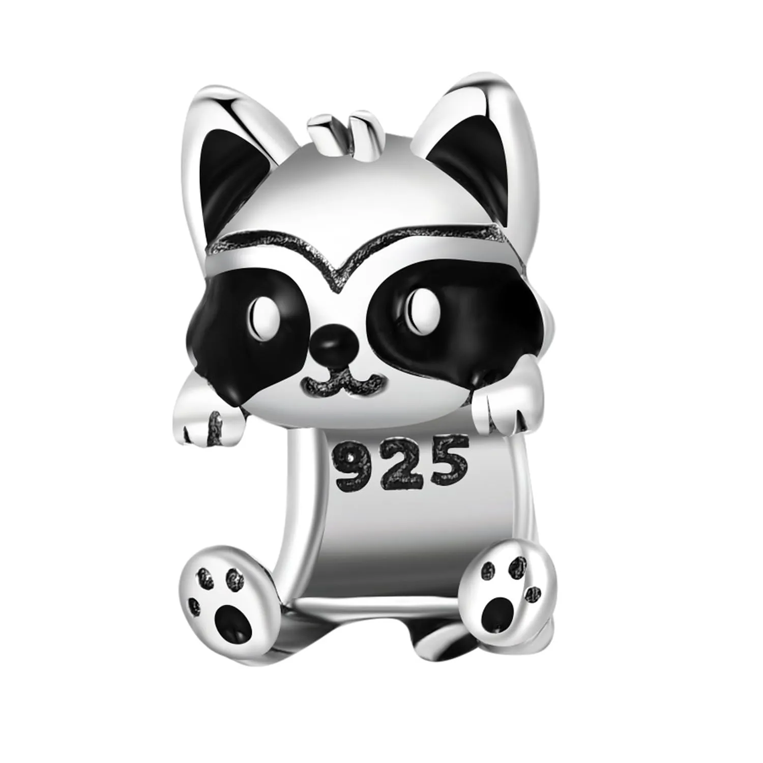 PANPOKI Charms Animali in Argento 925 - Panda, Cane, Gatto, Elefante, Farfalla, Libellula Ciondoli Compatibili con Pando per Bracciali e Collane - immagine 1