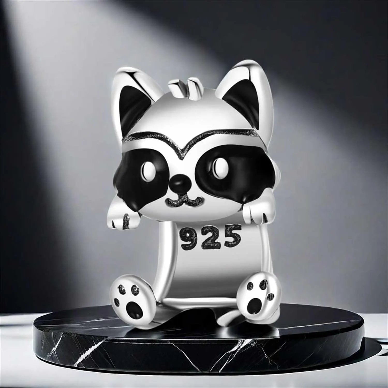 PANPOKI Charms Animali in Argento 925 - Panda, Cane, Gatto, Elefante, Farfalla, Libellula Ciondoli Compatibili con Pando per Bracciali e Collane - immagine 3