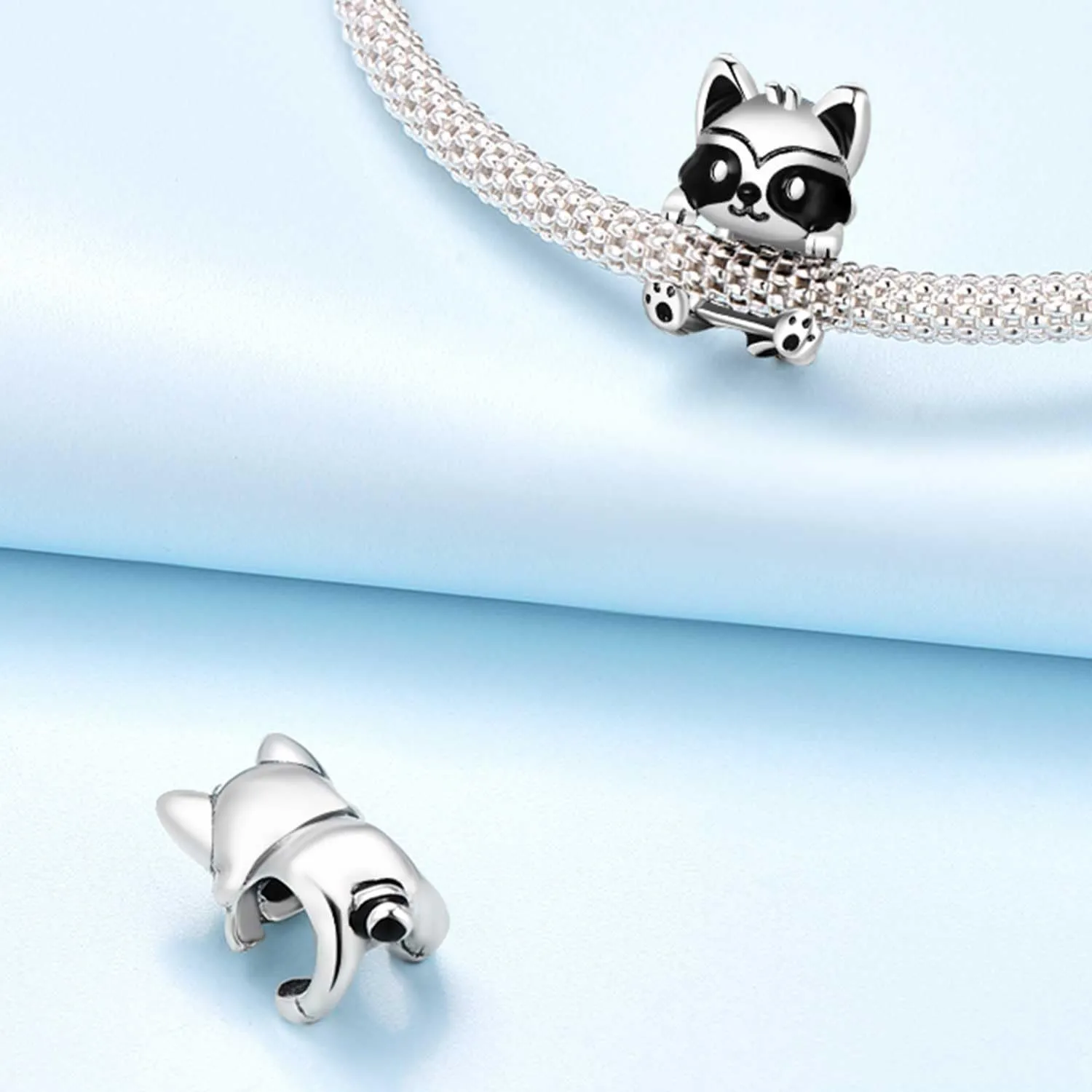 PANPOKI Charms Animali in Argento 925 - Panda, Cane, Gatto, Elefante, Farfalla, Libellula Ciondoli Compatibili con Pando per Bracciali e Collane - immagine 4