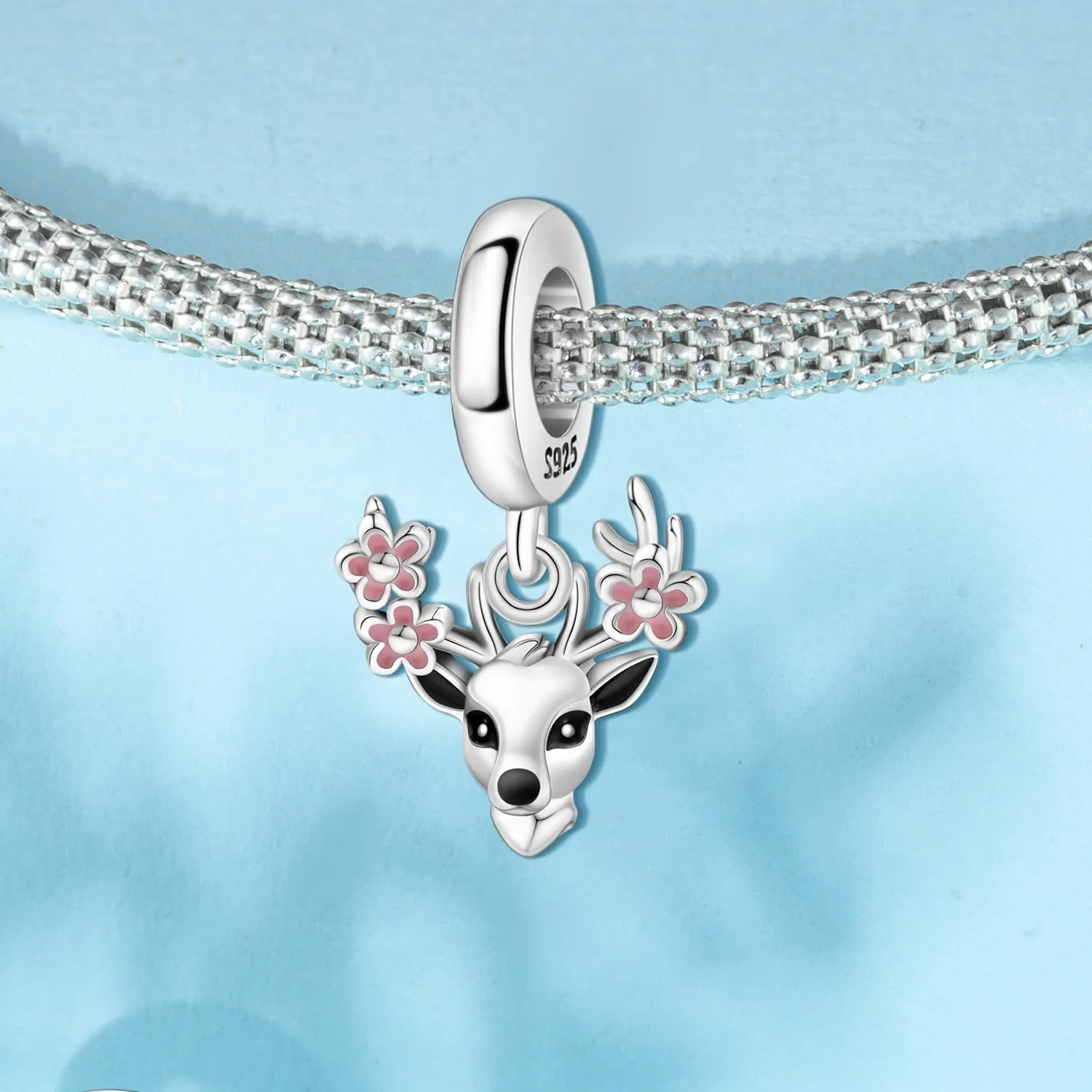 PANPOKI Charms Animali in Argento 925 - Panda, Cane, Gatto, Elefante, Farfalla, Libellula - immagine 4