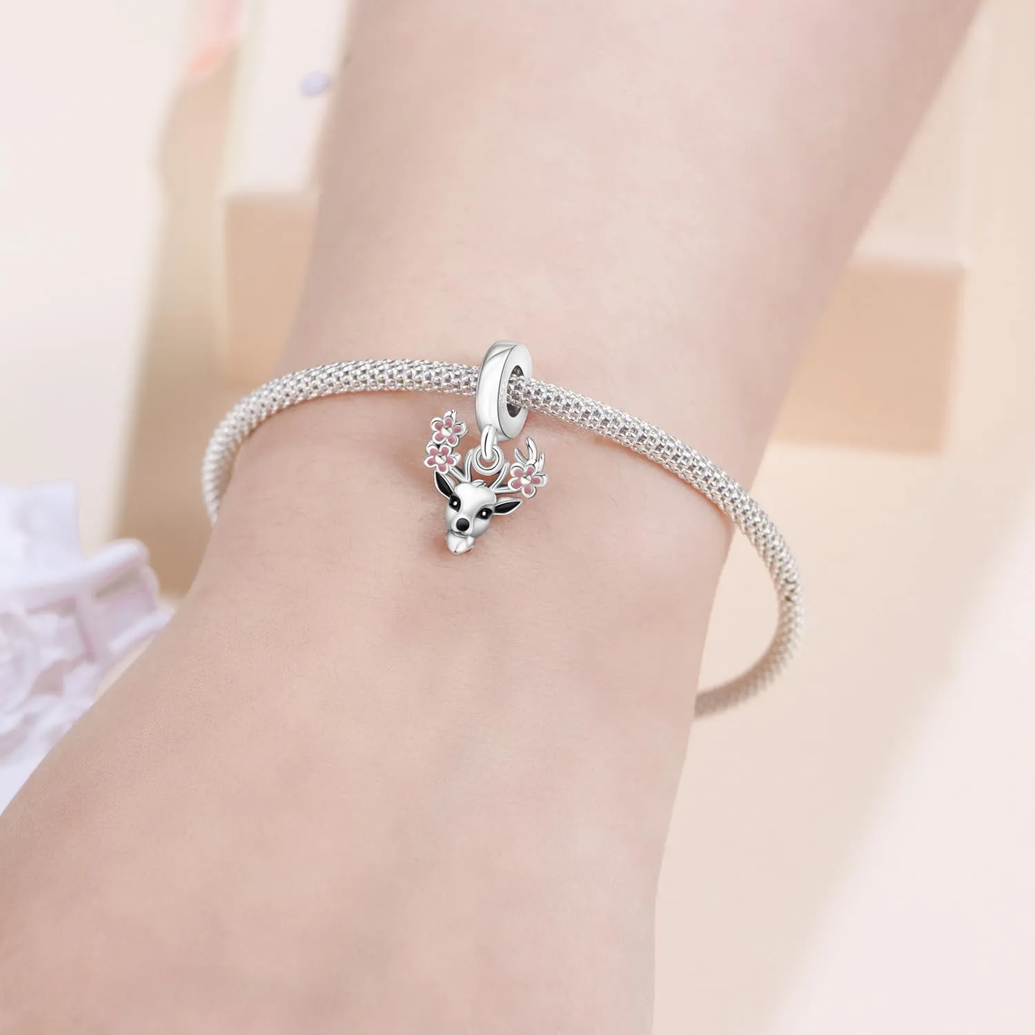 PANPOKI Charms Animali in Argento 925 - Panda, Cane, Gatto, Elefante, Farfalla, Libellula - immagine 6