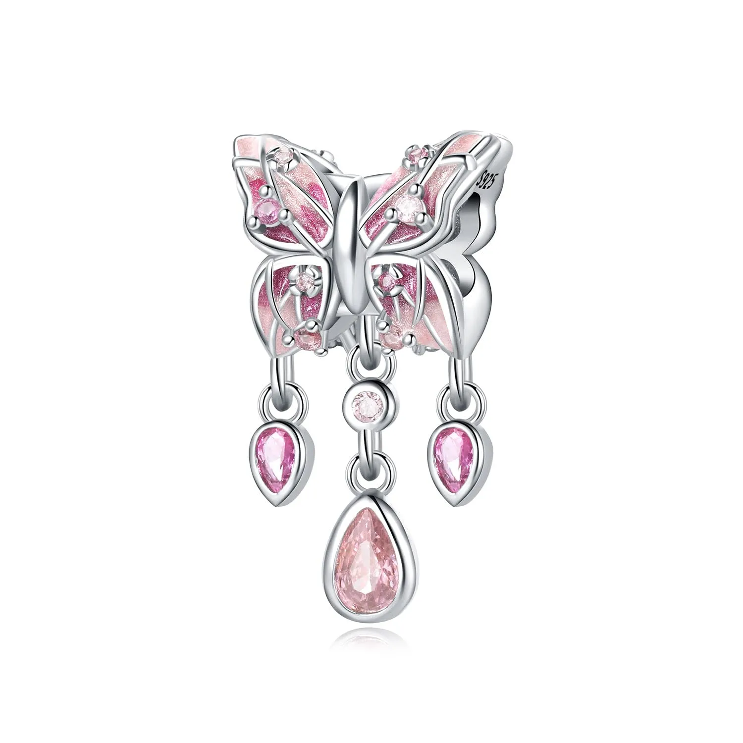 PANPOKI Charms Animali in Argento 925 - Panda, Cane, Gatto, Elefante, Farfalla, Libellula - immagine 1