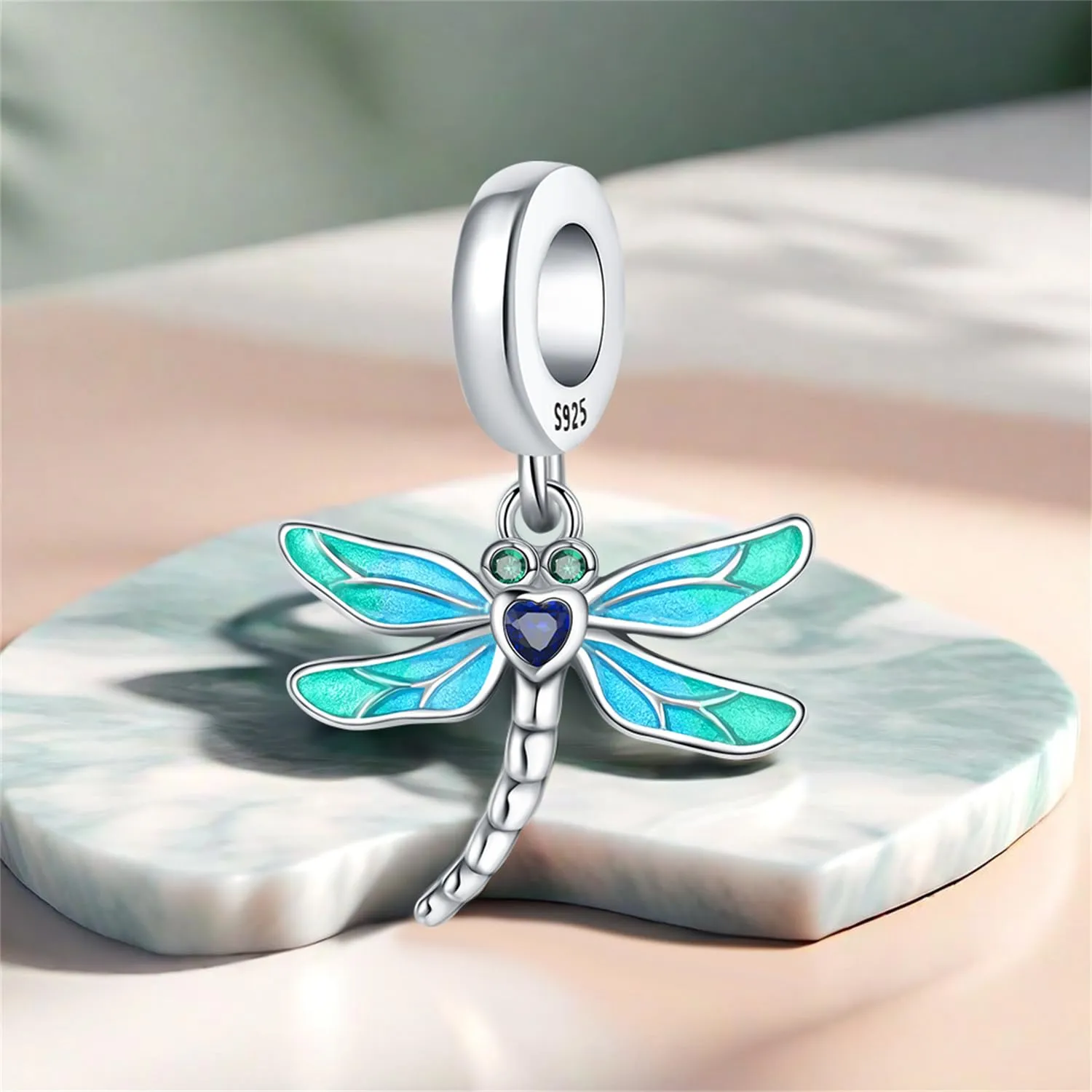 PANPOKI Charms Animali in Argento 925 - Panda, Cane, Gatto, Elefante, Farfalla, Libellula - Ciondoli Compatibili con Pando per Bracciali e Collane - immagine 7