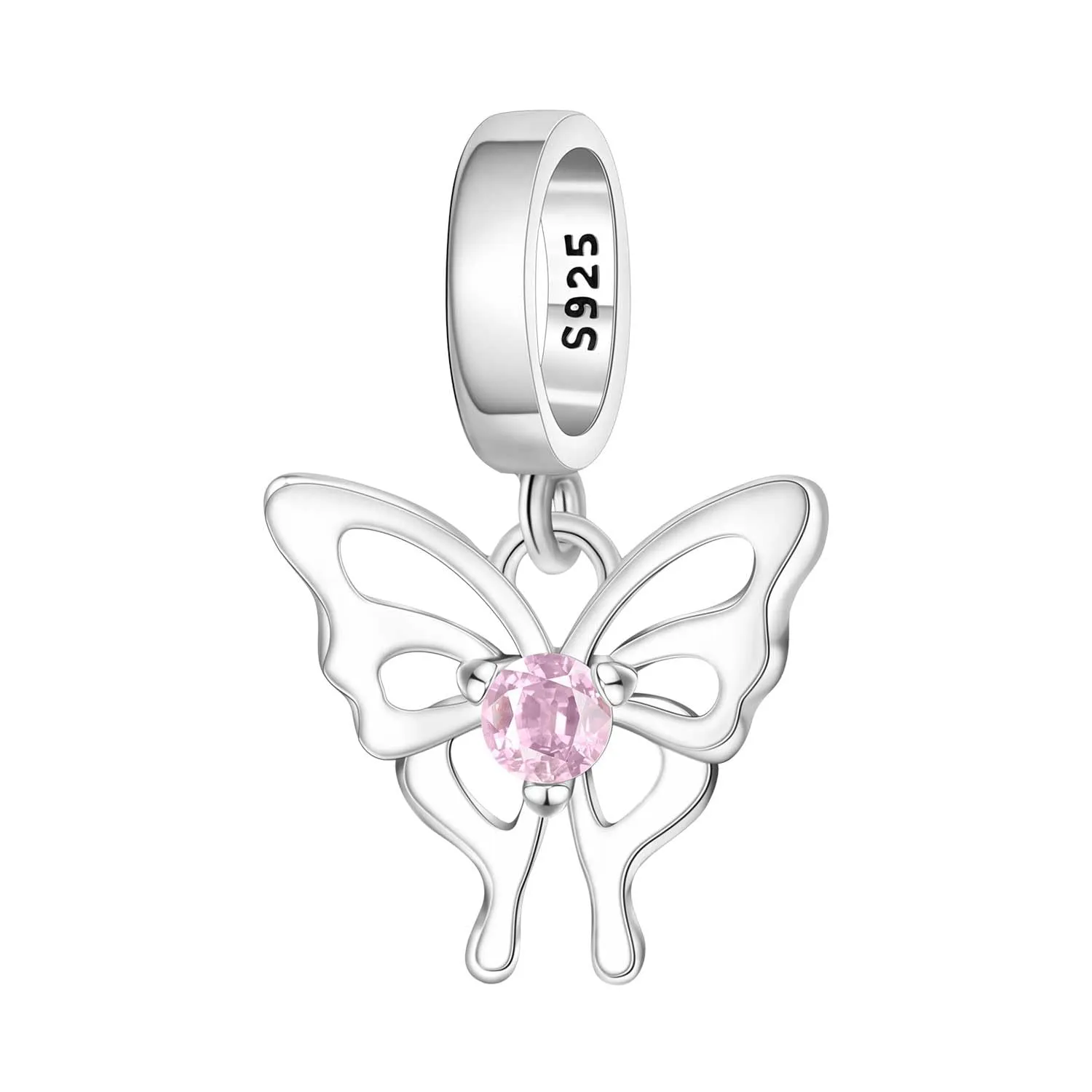 PANPOKI Charms Animali in Argento 925 - Panda, Cane, Gatto, Elefante, Farfalla, Libellula - immagine 1