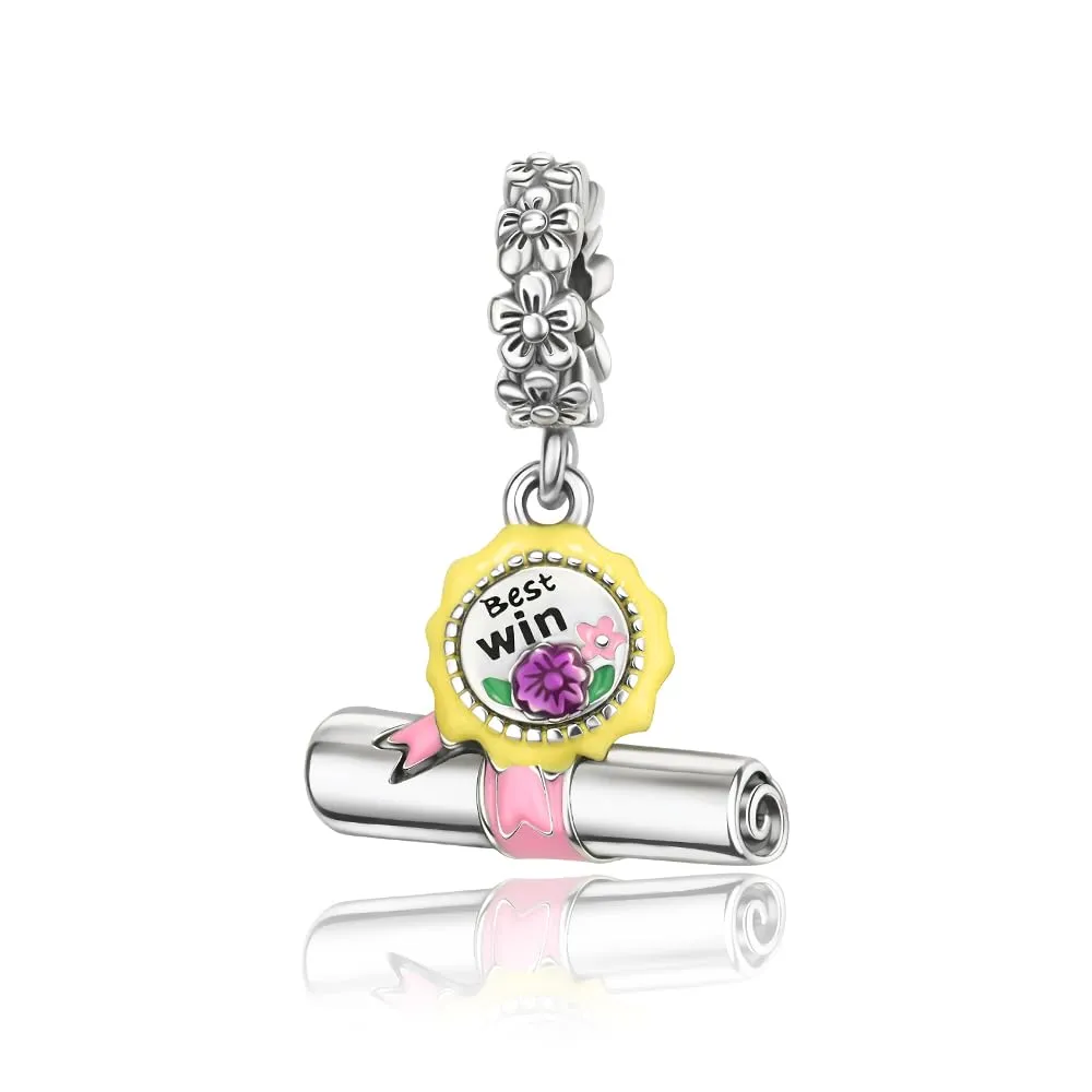Rimgoris 925 Sterling Silver Women's Bracelet and Necklace Charm Pendant with Zirconia - immagine 1