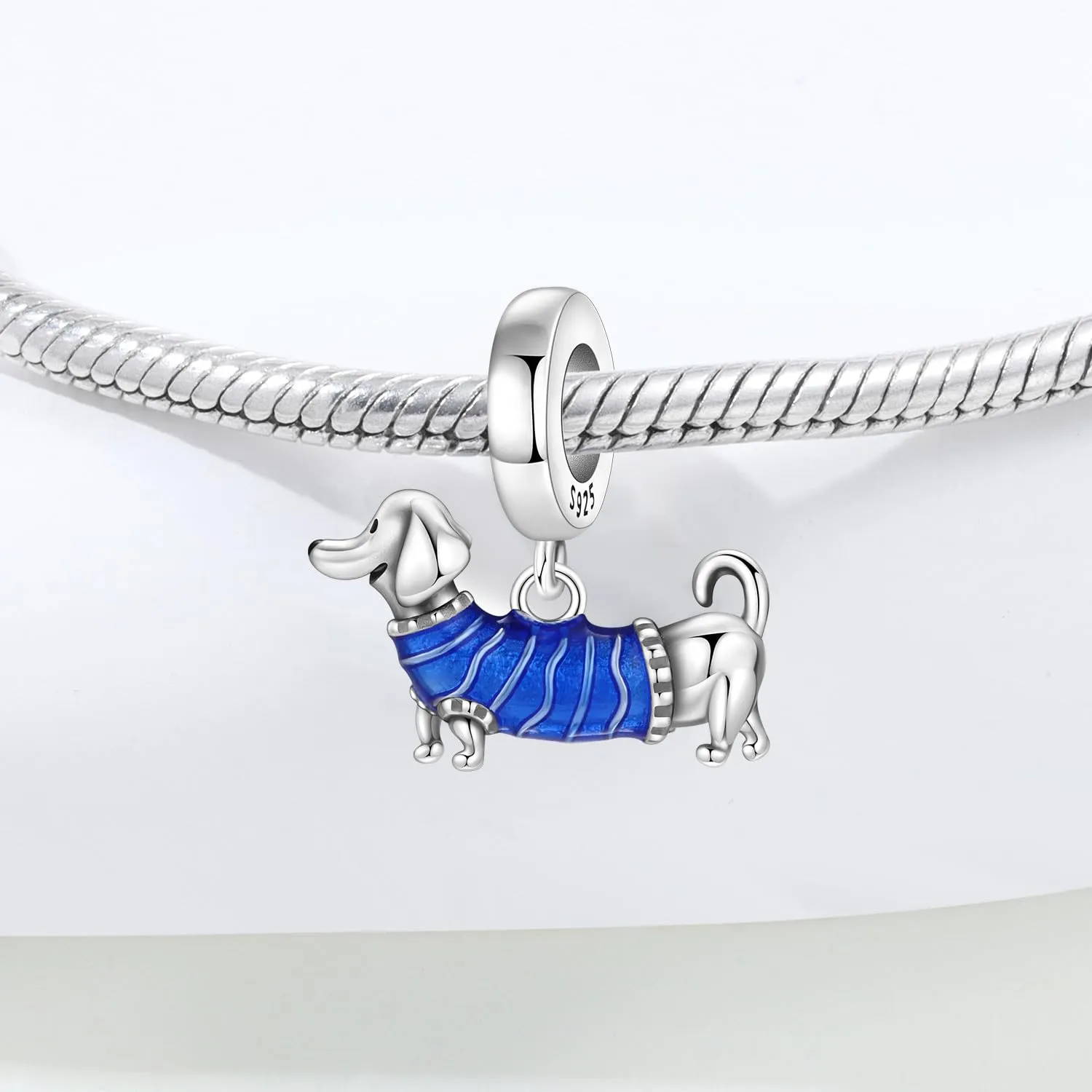 PANPOKI Charms Animali in Argento 925 Panda, Cane, Gatto, Elefante, Farfalla, Libellula Ciondoli Compatibili con Pando per Bracciali e Collane - immagine 3