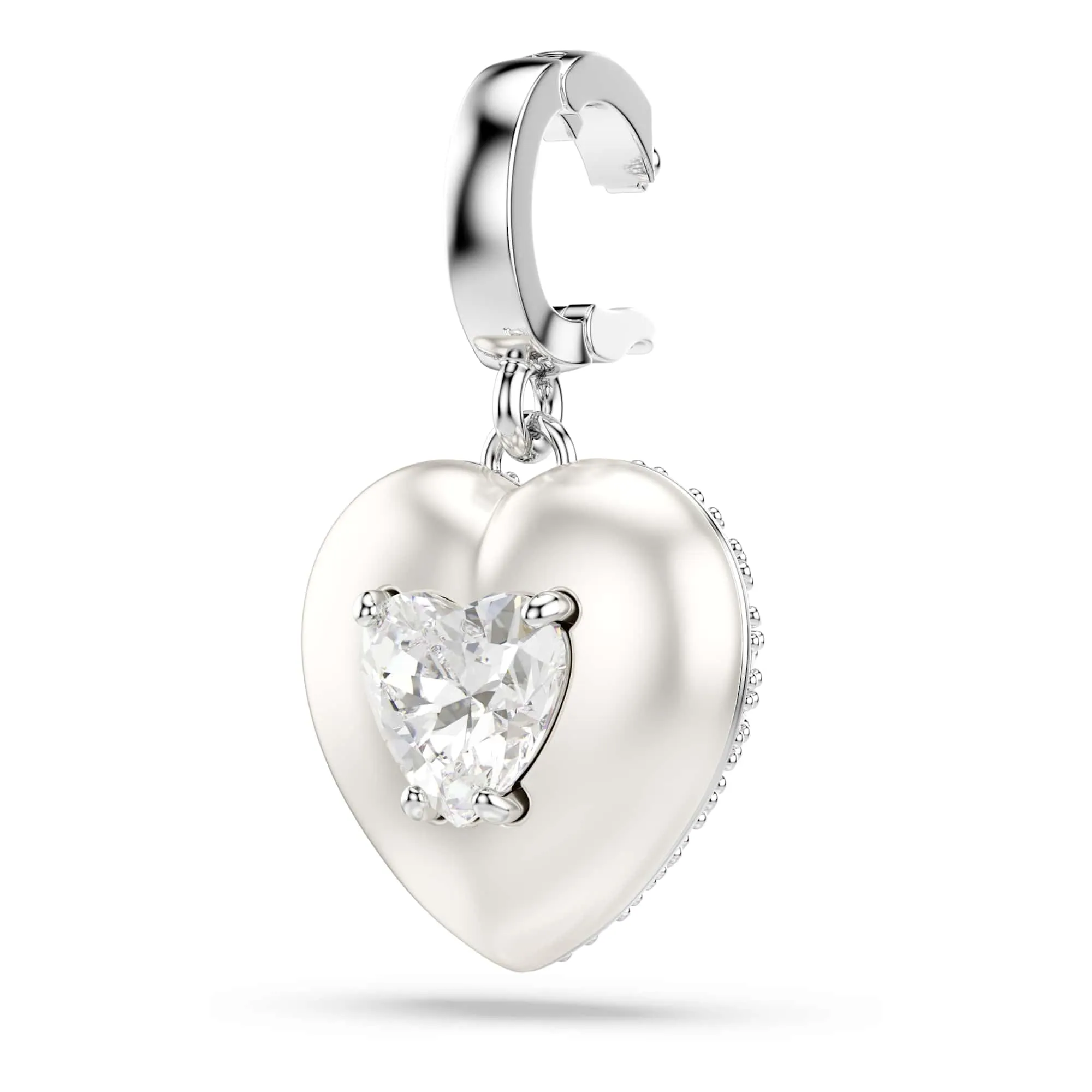 Swarovski Charm Idyllia Cuore Bianco Placcato Rodio - immagine 3