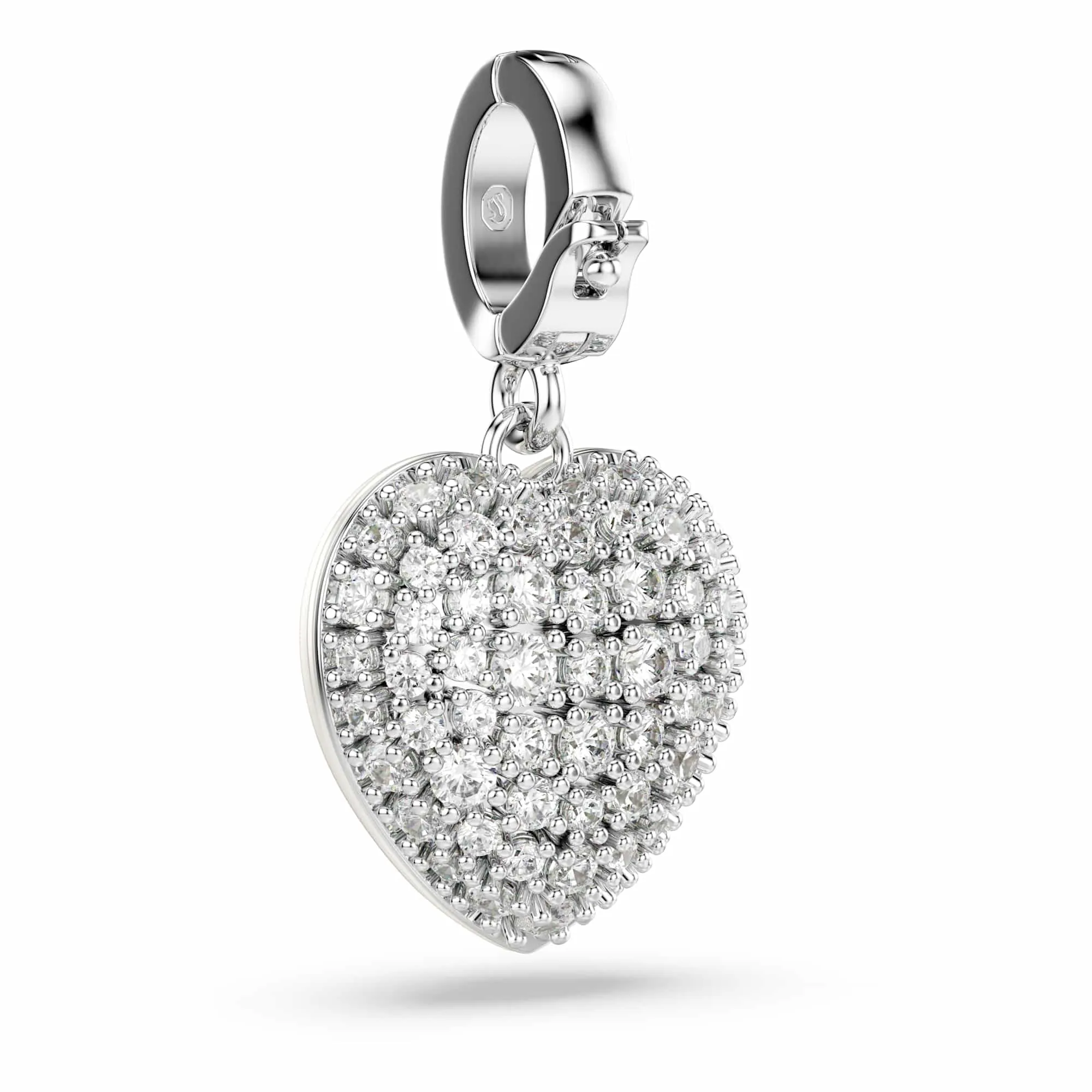 Swarovski Charm Idyllia Cuore Bianco Placcato Rodio - immagine 5