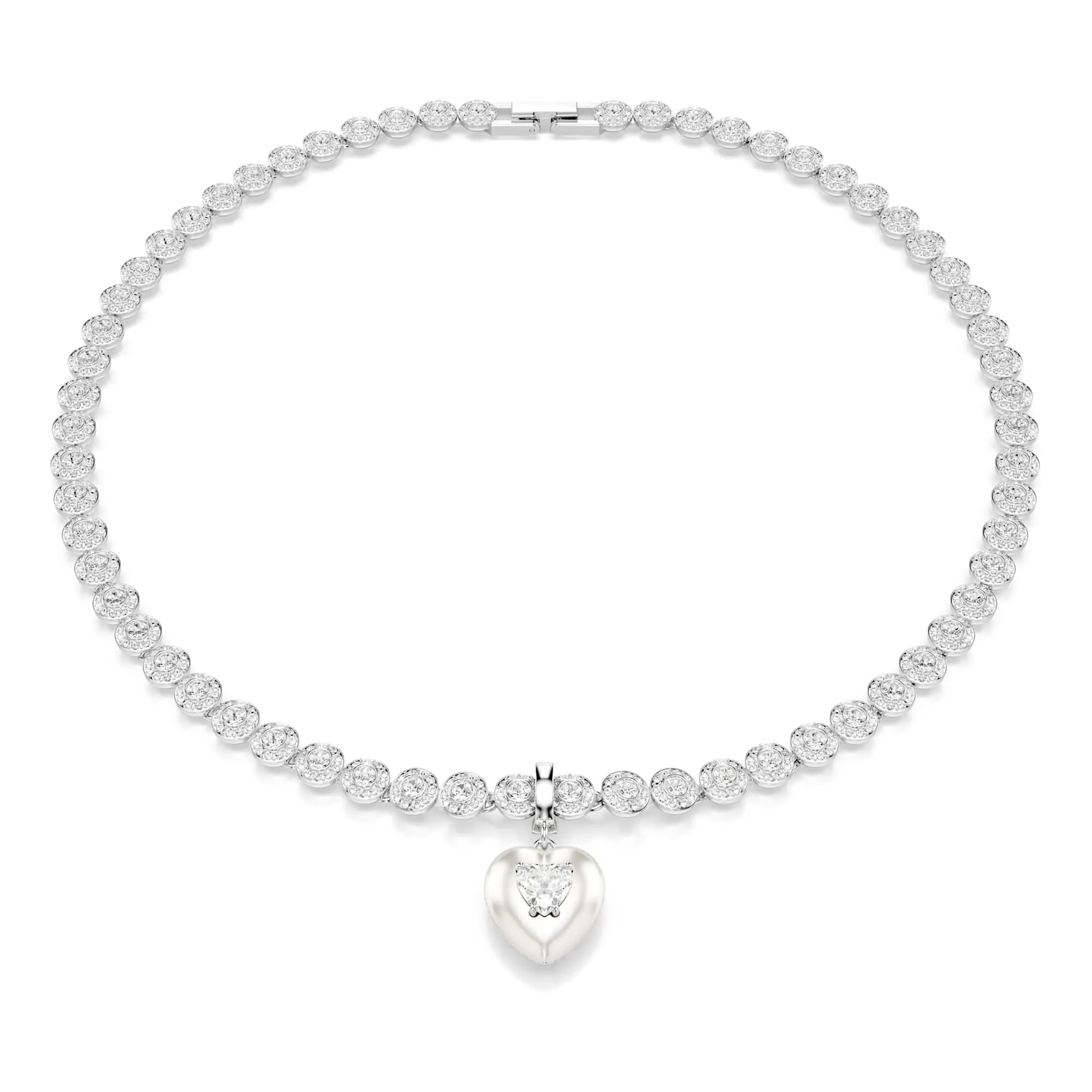 Swarovski Charm Idyllia Cuore Bianco Placcato Rodio - immagine 6