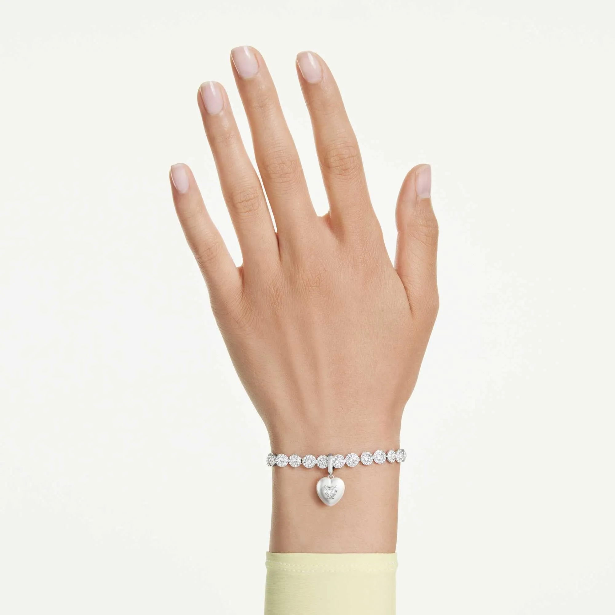 Swarovski Charm Idyllia Cuore Bianco Placcato Rodio - immagine 8