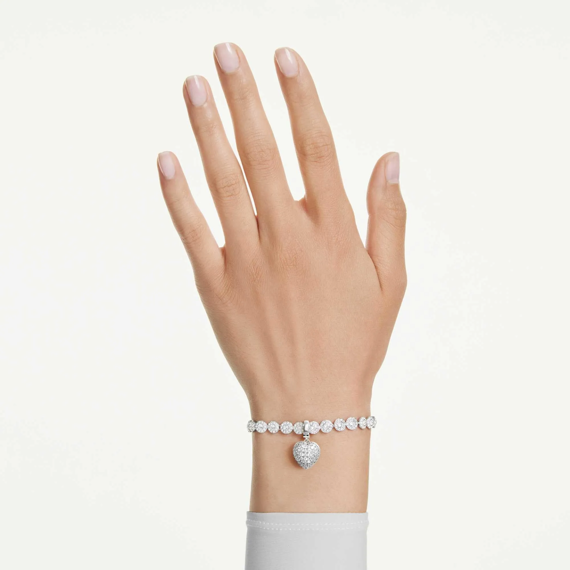 Swarovski Charm Idyllia Cuore Bianco Placcato Rodio - immagine 9