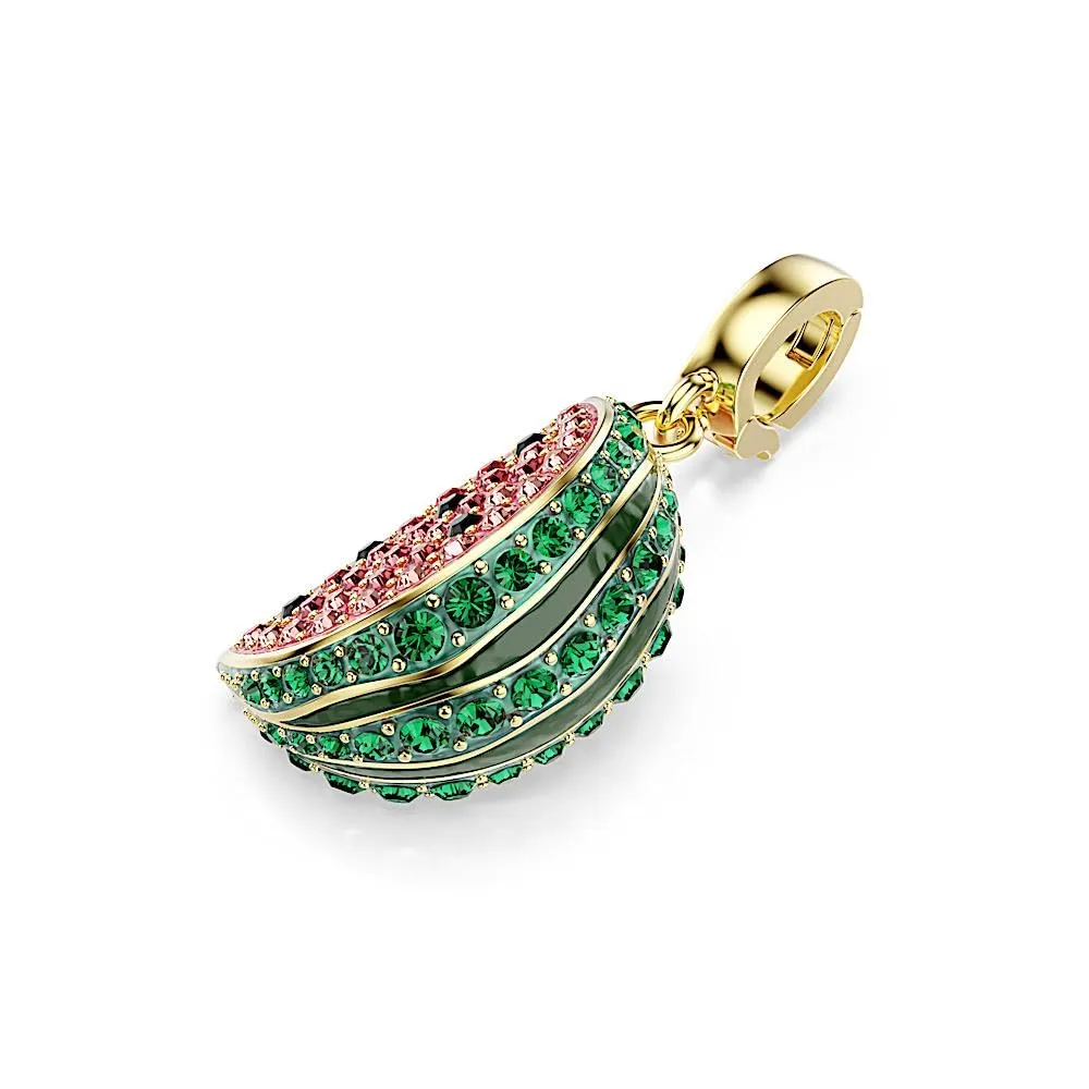 Swarovski Charm Idyllia Cocomero Multicolore Placcato color oro - immagine 3