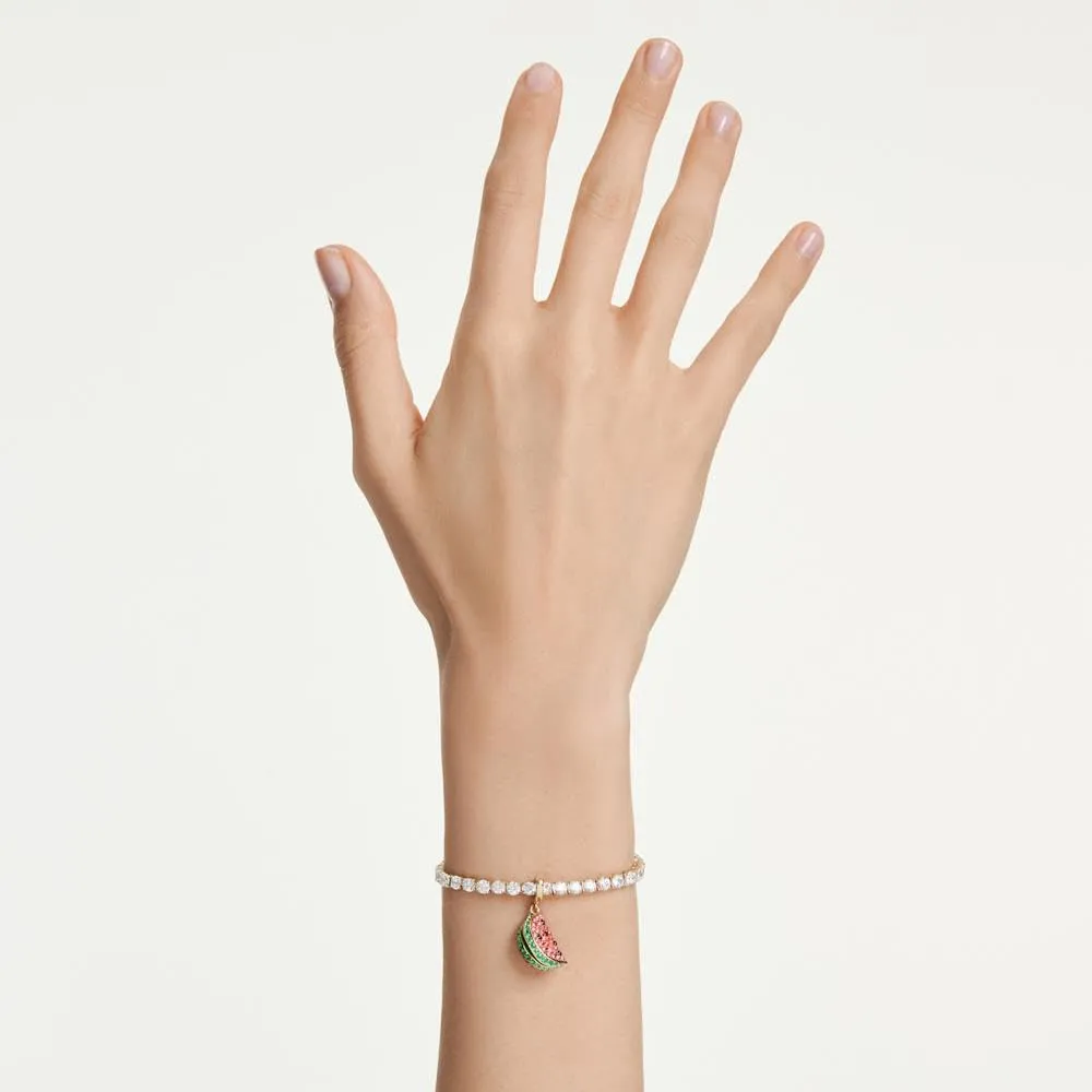 Swarovski Charm Idyllia Cocomero Multicolore Placcato color oro - immagine 8