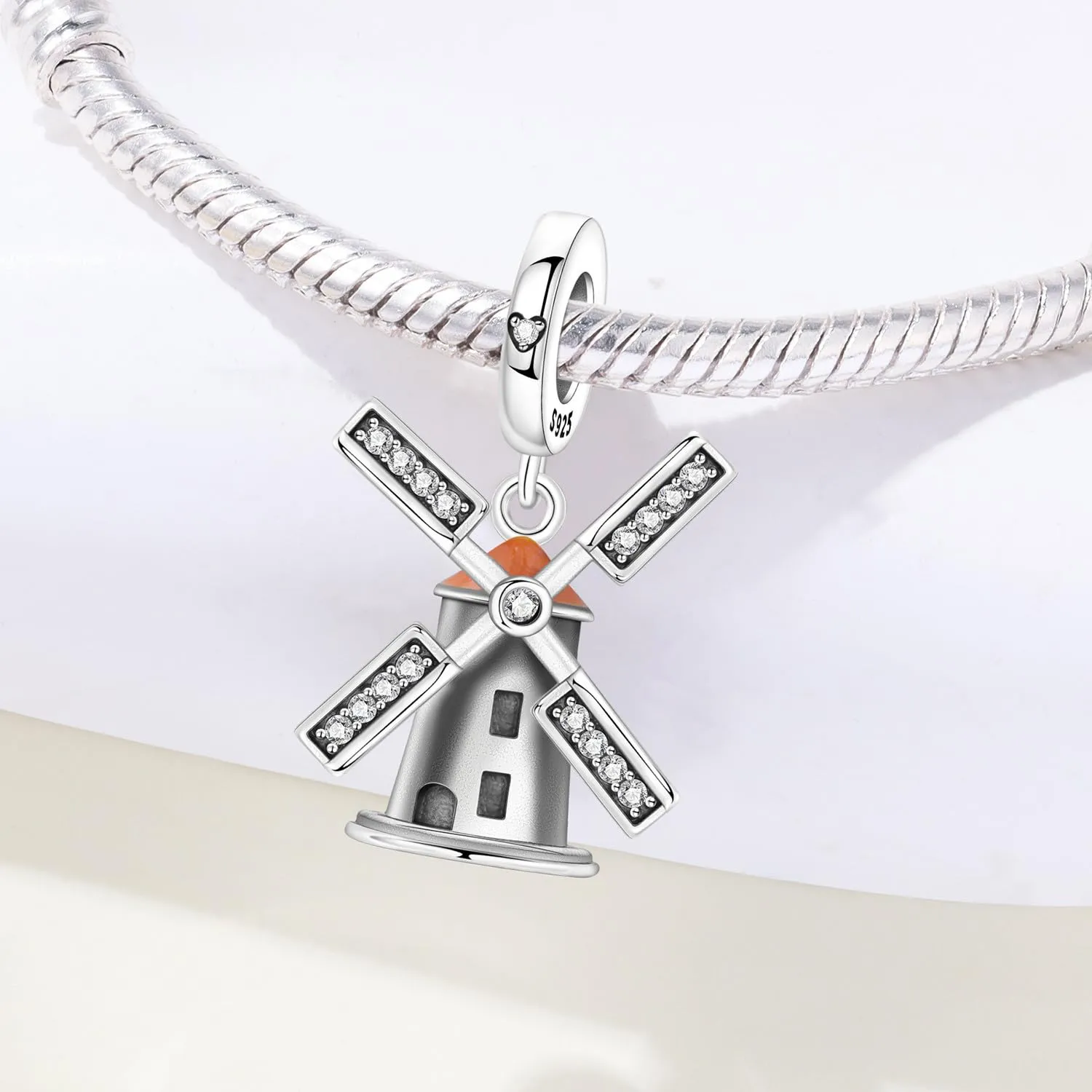 PANPOKI Infinity Love Heart Infermiera Ciondolo in Argento Sterling 925 per Braccialetti e Collane - immagine 3