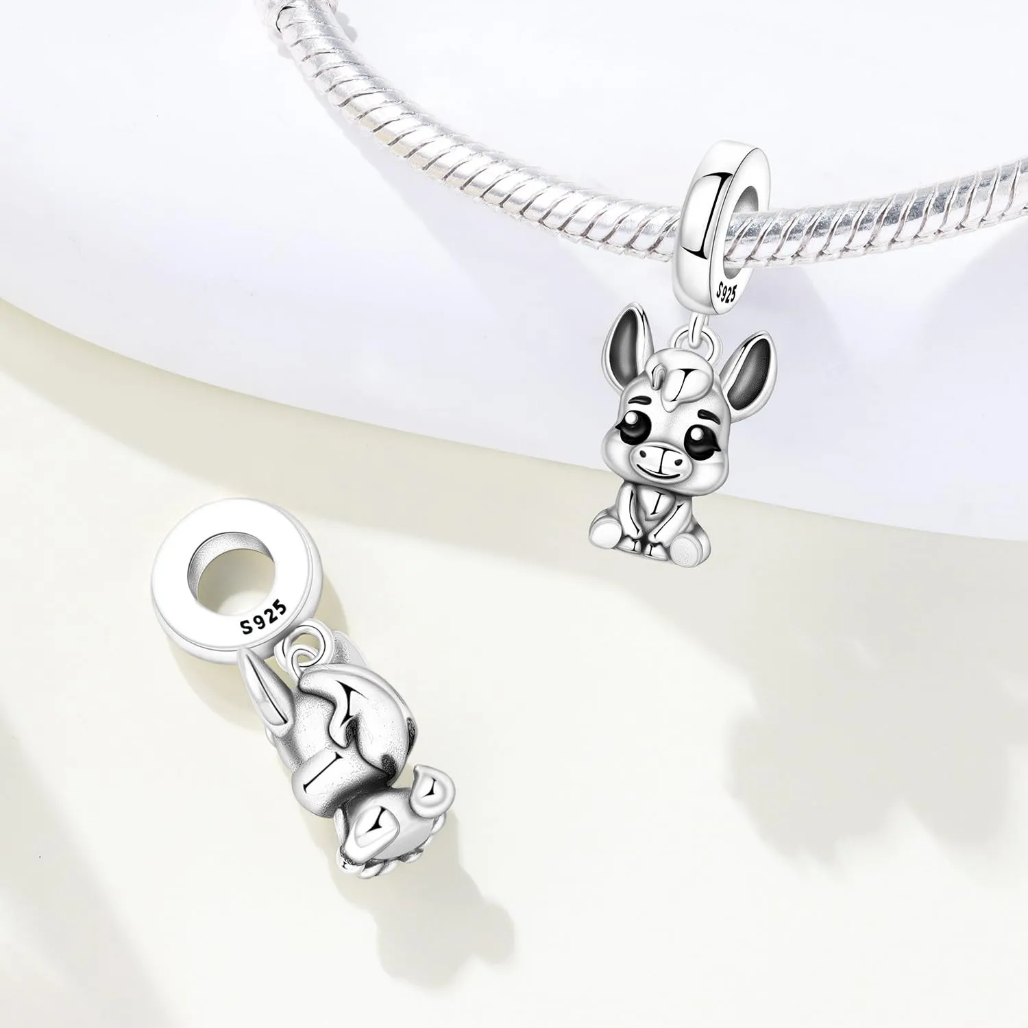 PANPOKI Ciondoli Animali in Argento Sterling 925 con Zirconie per Bracciale e Collana - immagine 2