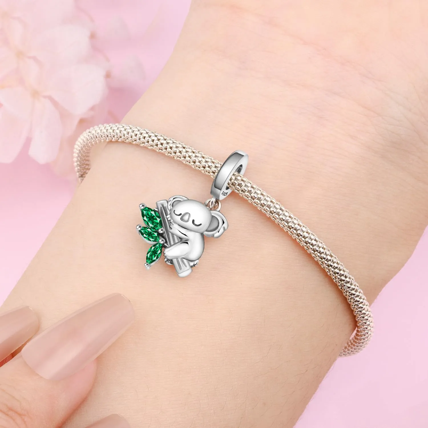 PANPOKI Ciondoli Animali in Argento Sterling 925 per Bracciale e Collana, Zirconie - immagine 5