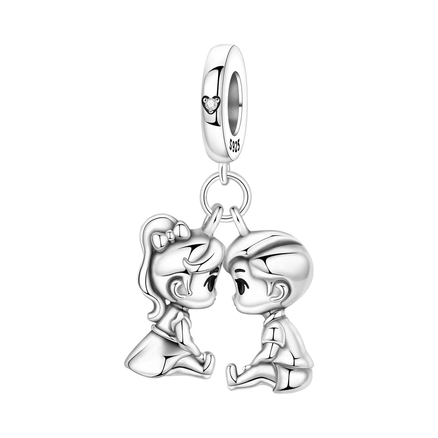 PANPOKI Infinity Love Heart Infermiera Ciondolo in Argento Sterling 925 - immagine 1