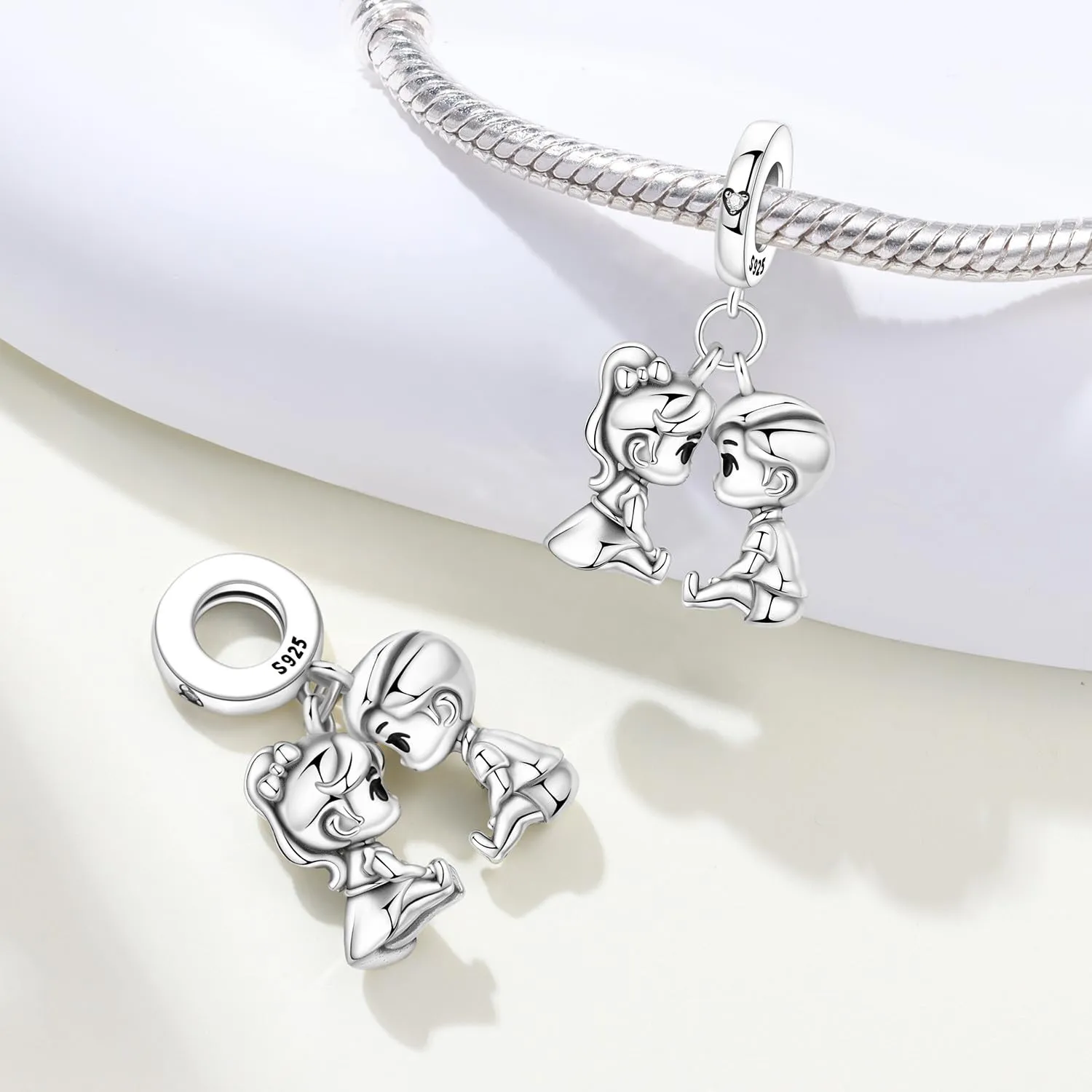 PANPOKI Infinity Love Heart Infermiera Ciondolo in Argento Sterling 925 - immagine 2