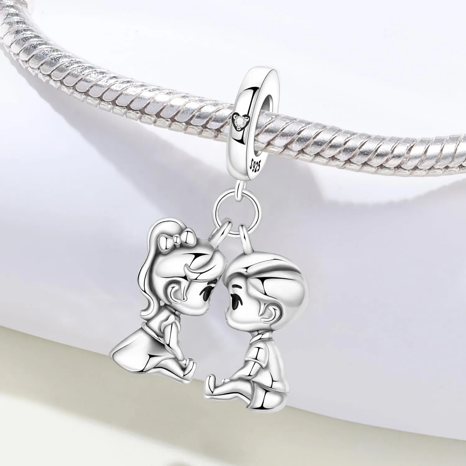 PANPOKI Infinity Love Heart Infermiera Ciondolo in Argento Sterling 925 - immagine 3