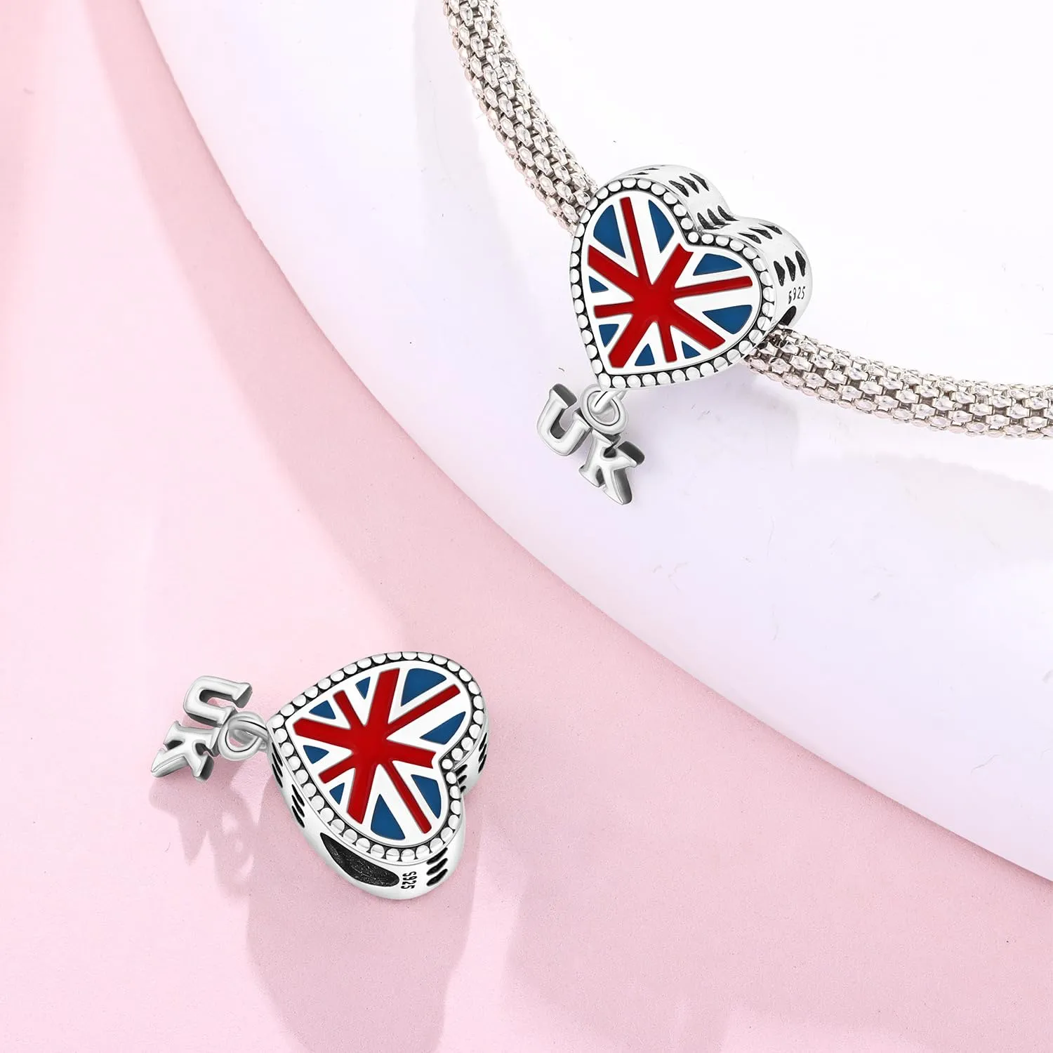 PANPOKI Infinity Love Heart Infermiera Ciondolo in Argento Sterling 925 per Braccialetti e Collane - immagine 2