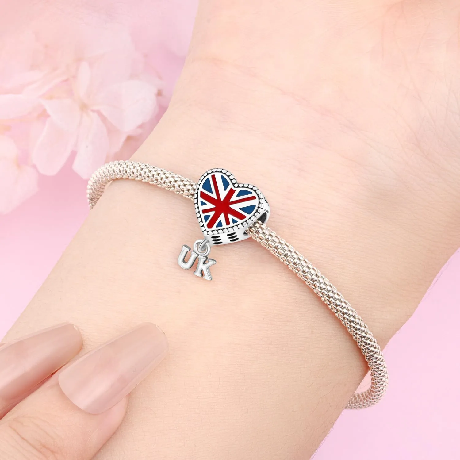 PANPOKI Infinity Love Heart Infermiera Ciondolo in Argento Sterling 925 per Braccialetti e Collane - immagine 5