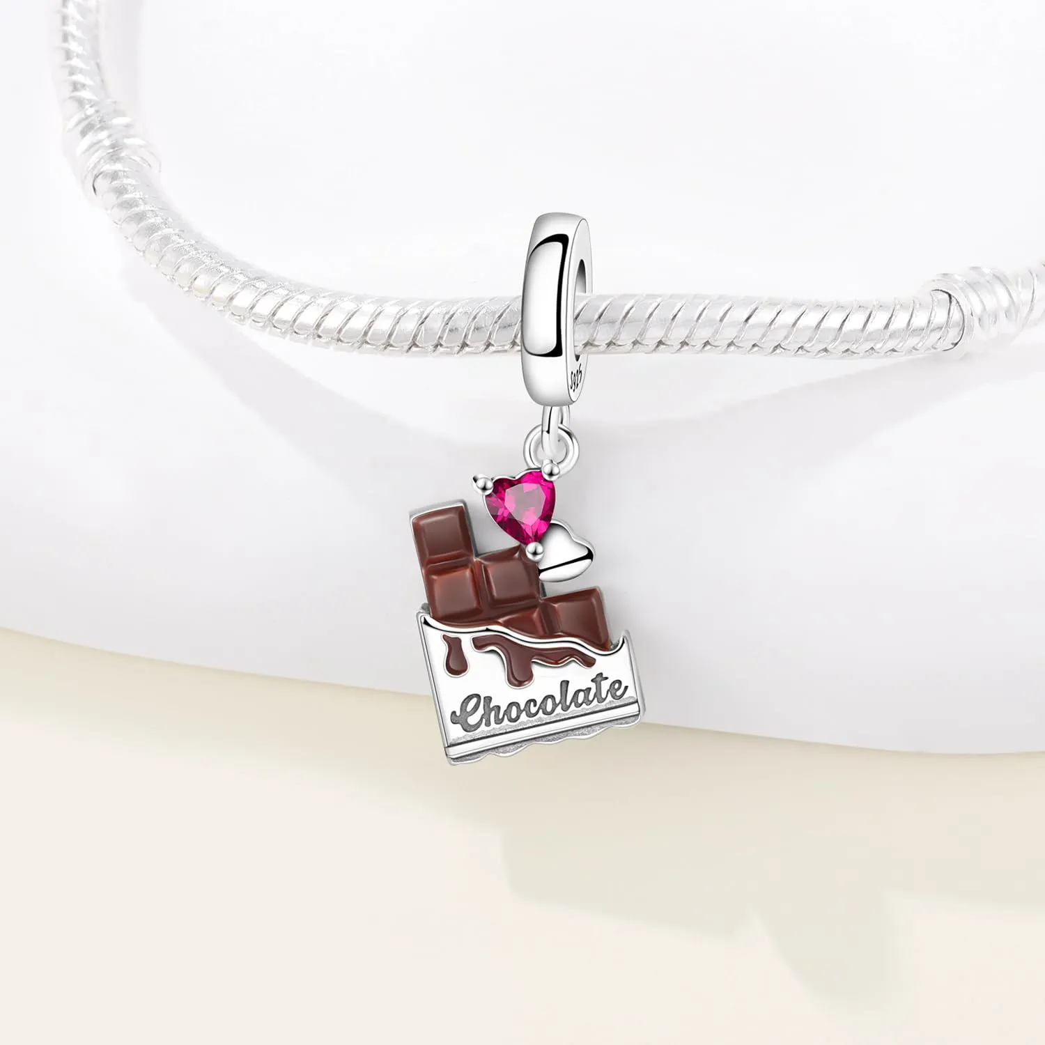 PANPOKI Infinity Love Heart Infermiera Ciondolo in Argento Sterling 925 per Braccialetti e Collane - immagine 3
