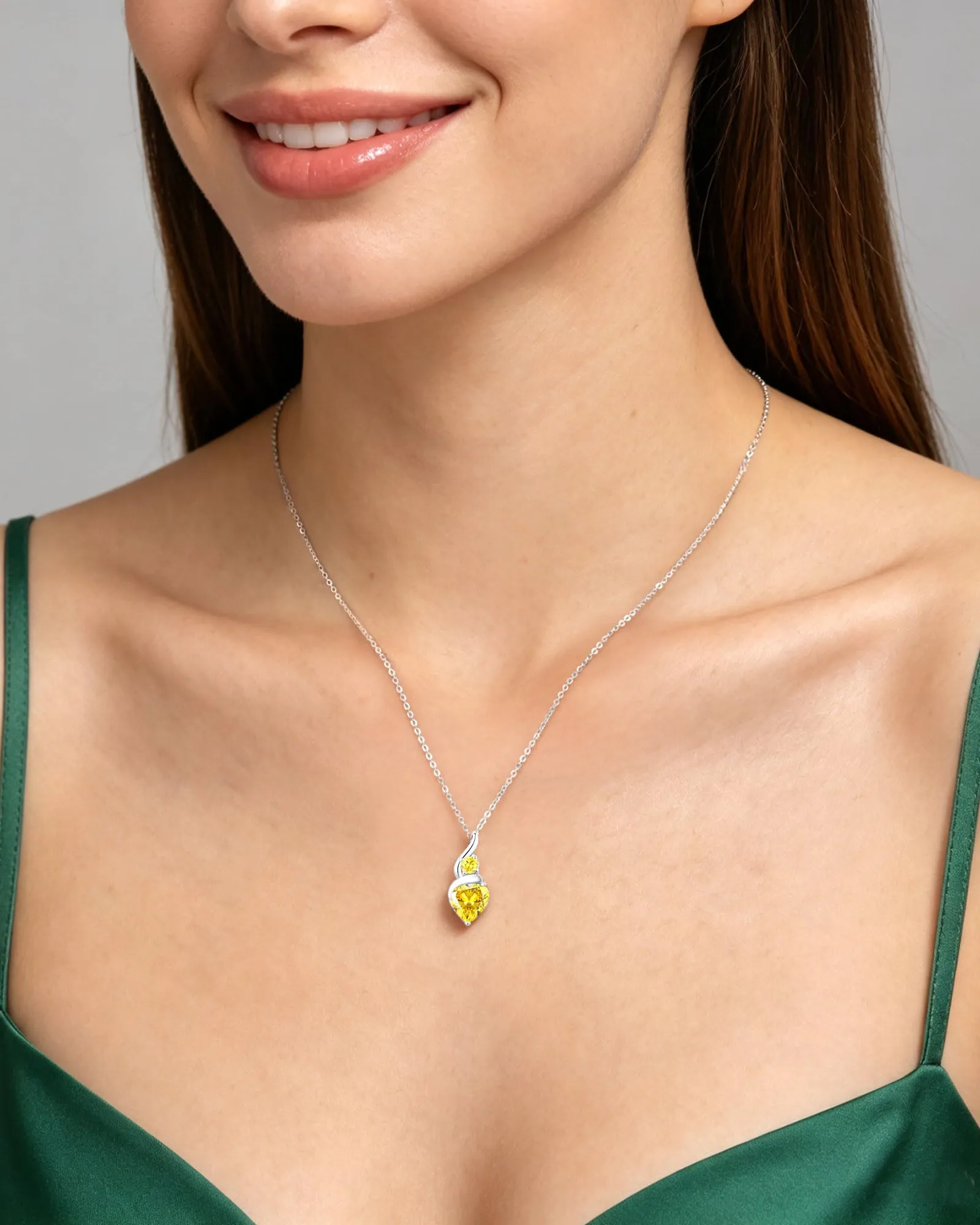 Louisa Secret Collana Donna in Argento 925 con Fiamma Cuore e Zirconio - immagine 7