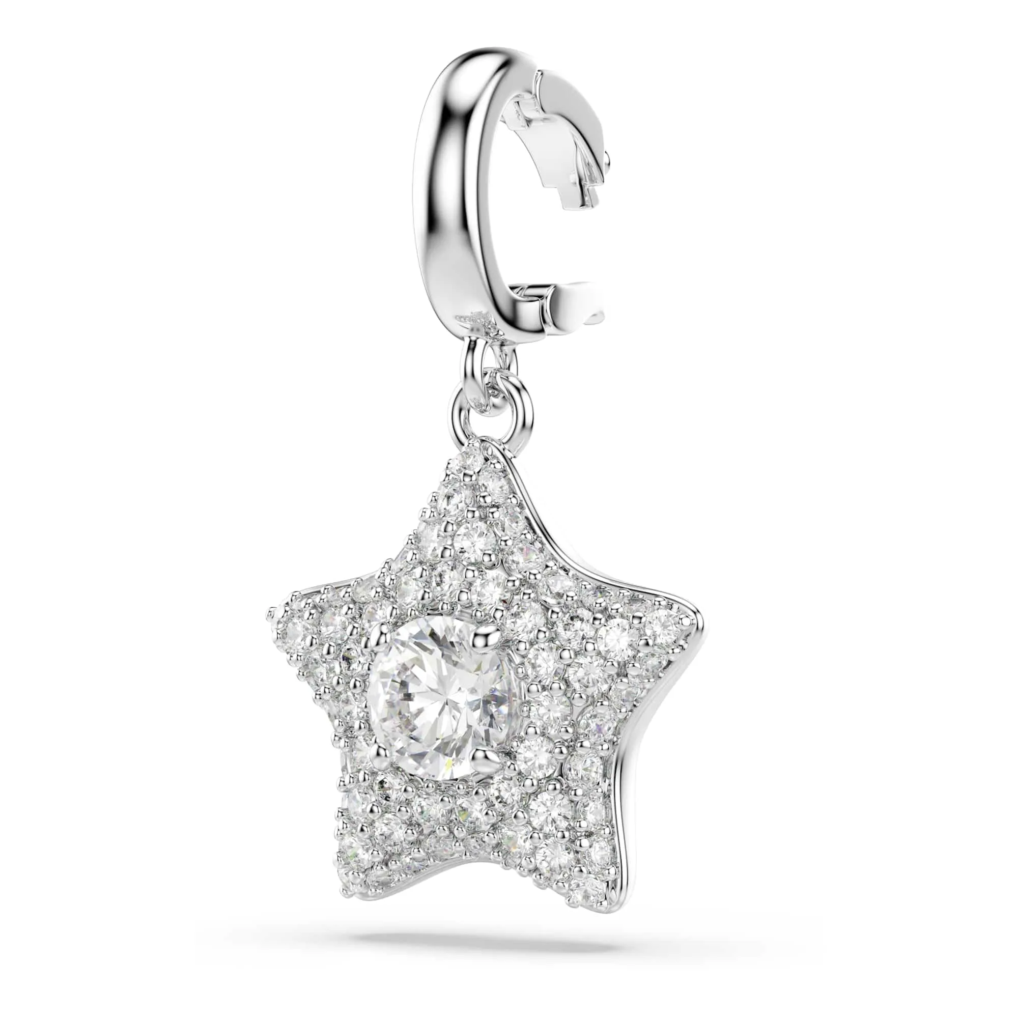 Swarovski Sublima Star Charm, Round Cut, White, Rhodium Plated - immagine 3