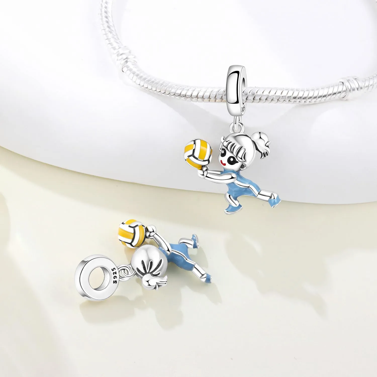 PANPOKI Ciondolo in Argento Sterling 925 per Donna, Sport e Hobby, con Zircone - immagine 2