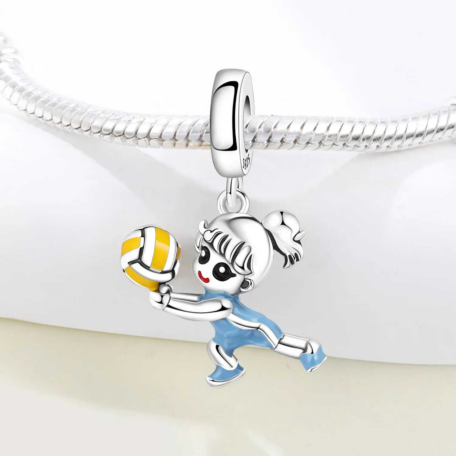PANPOKI Ciondolo in Argento Sterling 925 per Donna, Sport e Hobby, con Zircone - immagine 3