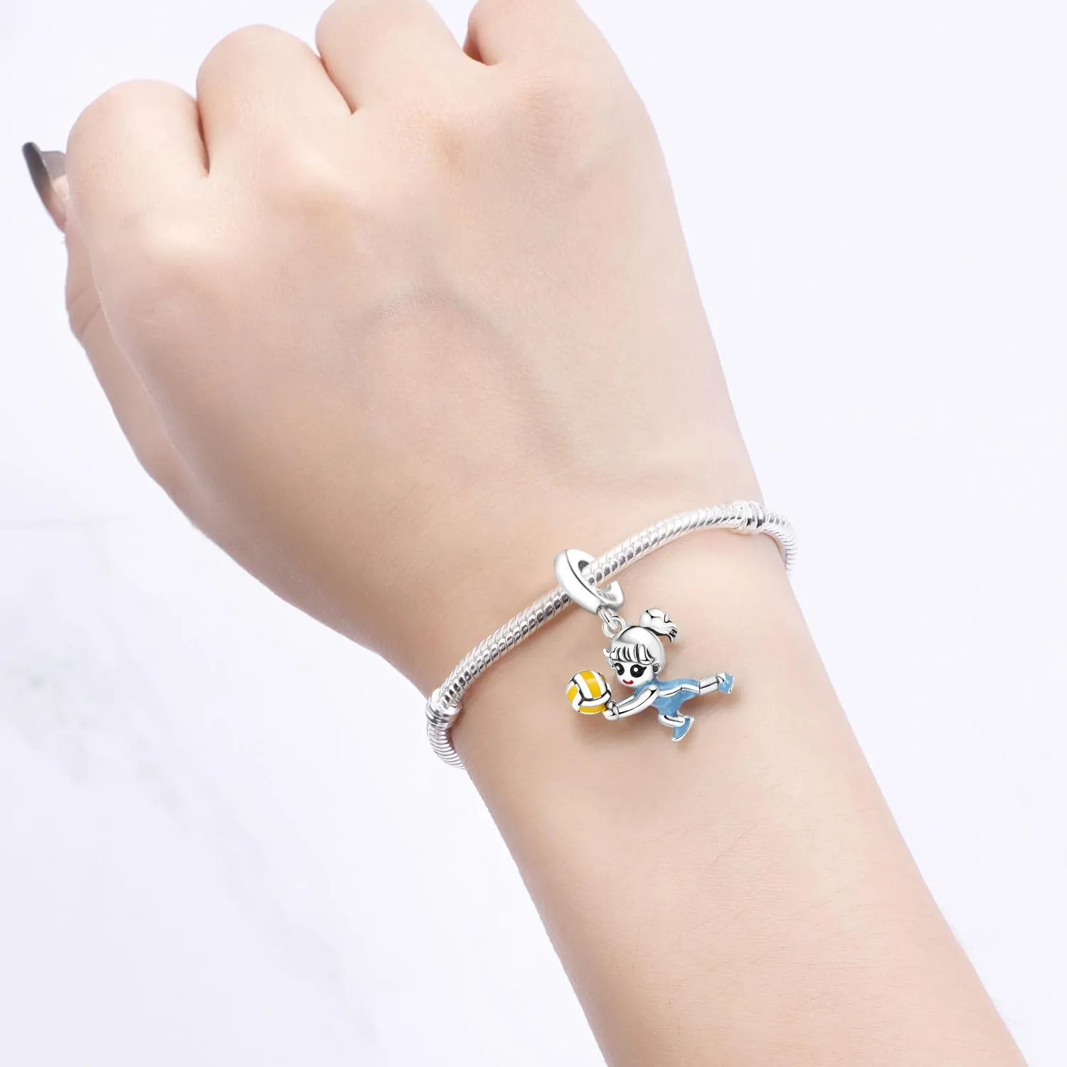 PANPOKI Ciondolo in Argento Sterling 925 per Donna, Sport e Hobby, con Zircone - immagine 5