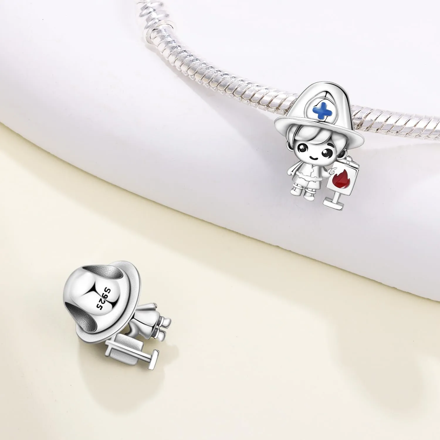 PANPOKI Ciondolo a forma di cuore Family in argento Sterling 925 con Zircone - immagine 2