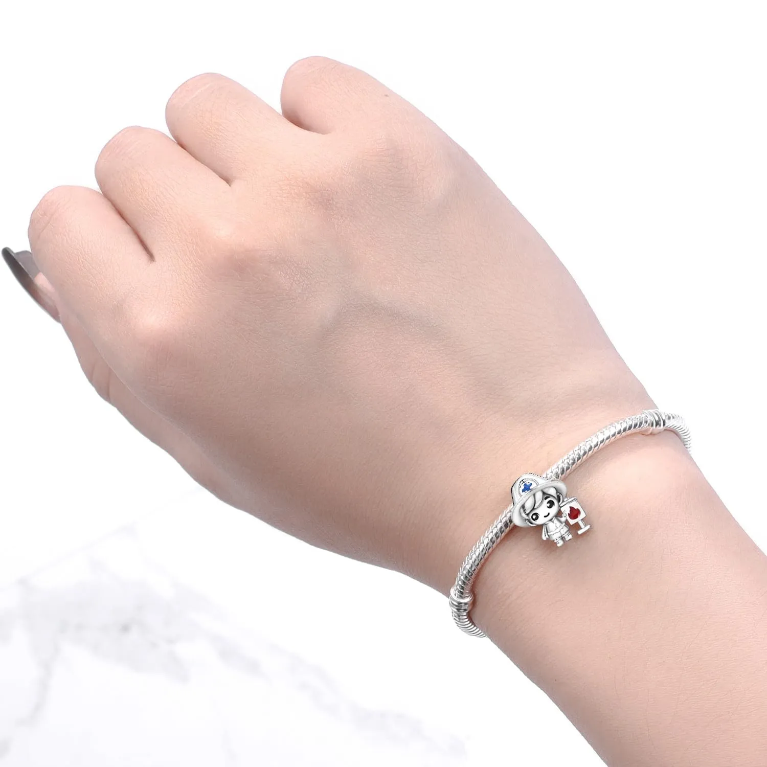PANPOKI Ciondolo a forma di cuore Family in argento Sterling 925 con Zircone - immagine 5