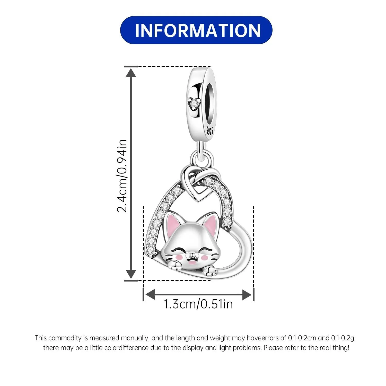PANPOKI Ciondolo Animali in Argento Sterling 925 per Braccialetti e Collane Europee da Donna - immagine 4