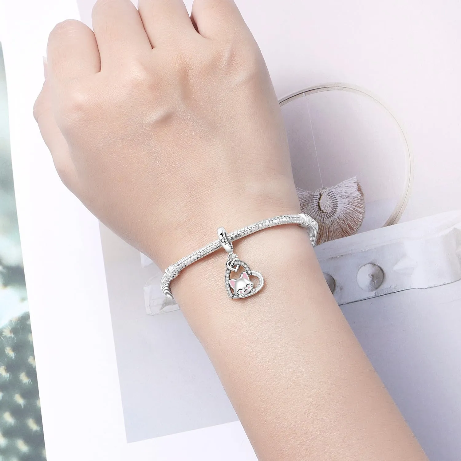 PANPOKI Ciondolo Animali in Argento Sterling 925 per Braccialetti e Collane Europee da Donna - immagine 5