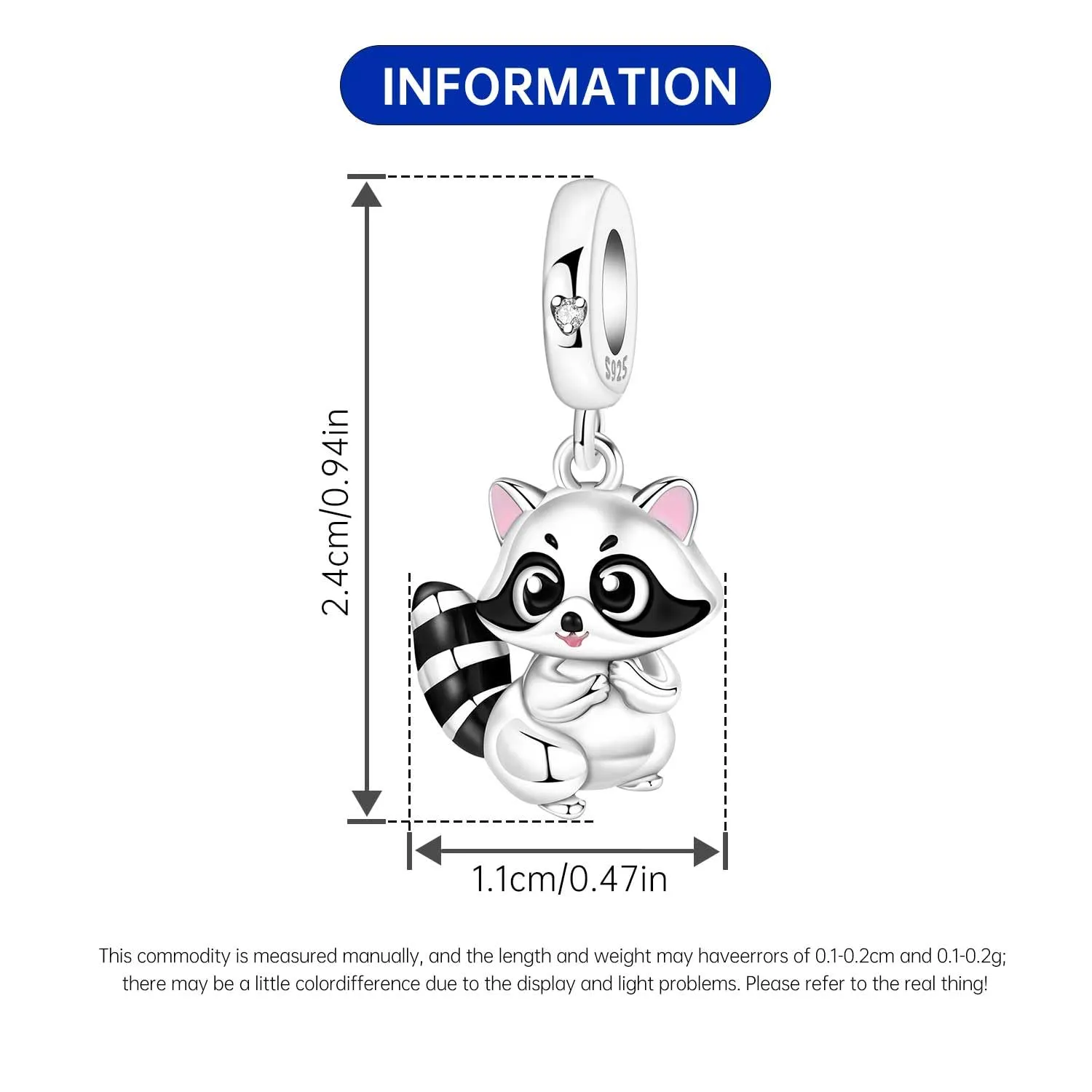 PANPOKI Ciondolo Animali in Argento Sterling 925 per Braccialetti e Collane Europee - immagine 4
