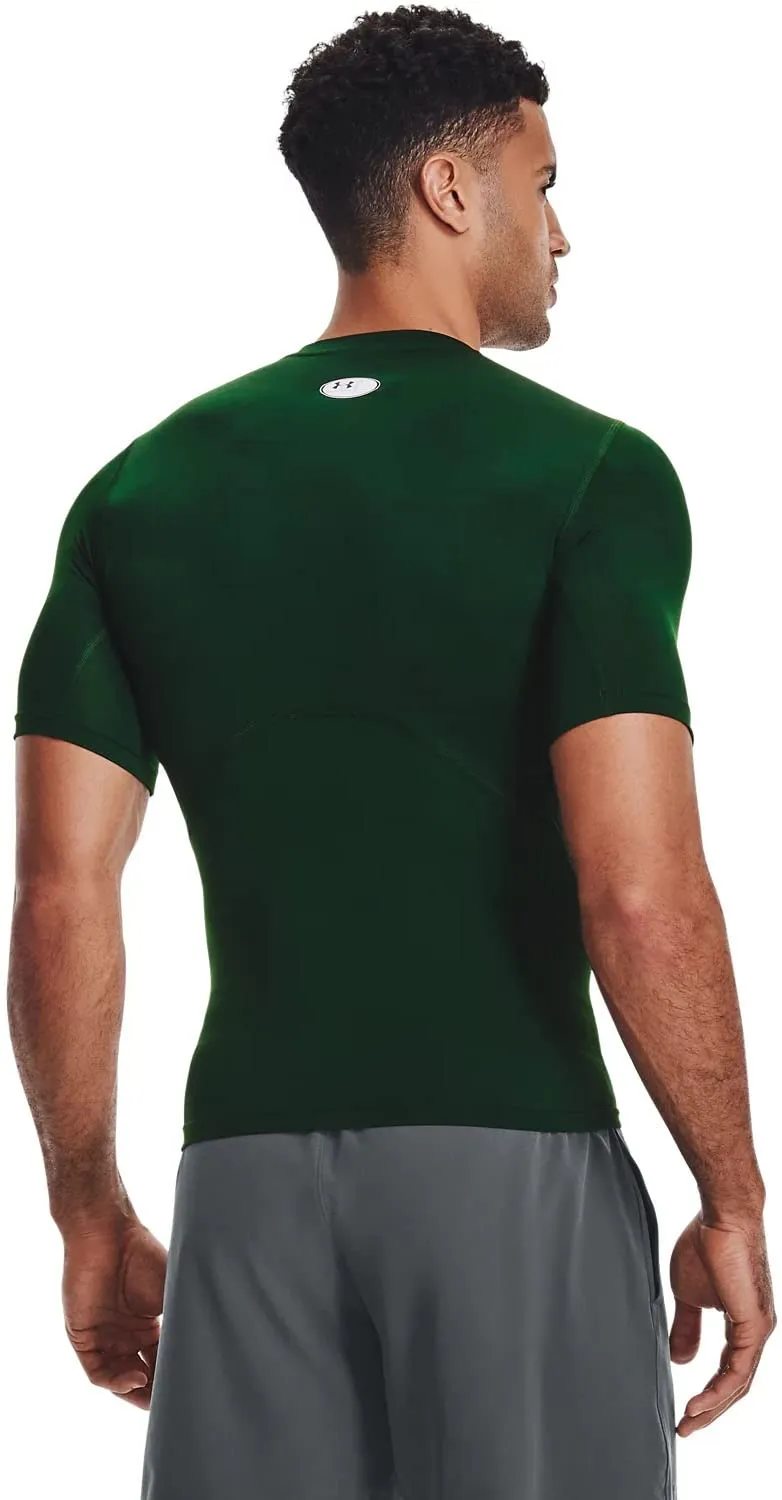 Under Armour HeatGear Maglietta a maniche corte a compressione da uomo - Forest Green - immagine 2
